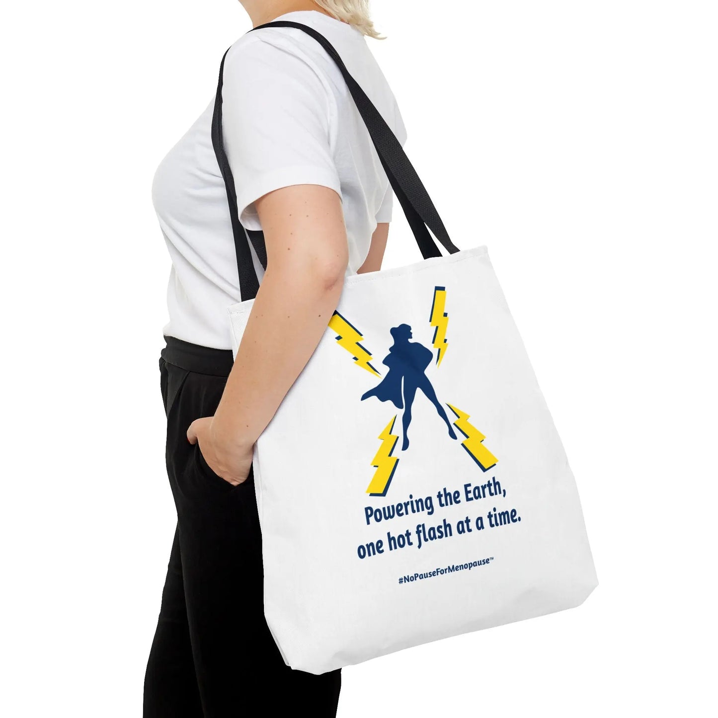 "Powering the Earth" Tote Bag Printify