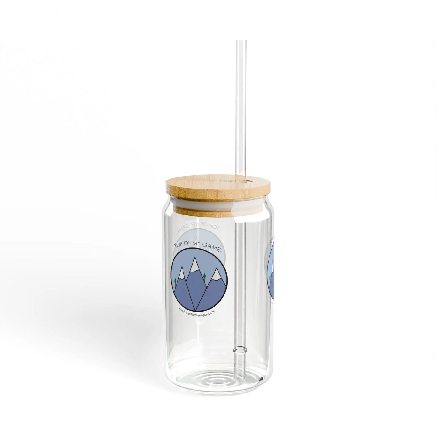 "Top of My Game" Sipper Glass - #NoPauseForMenopause