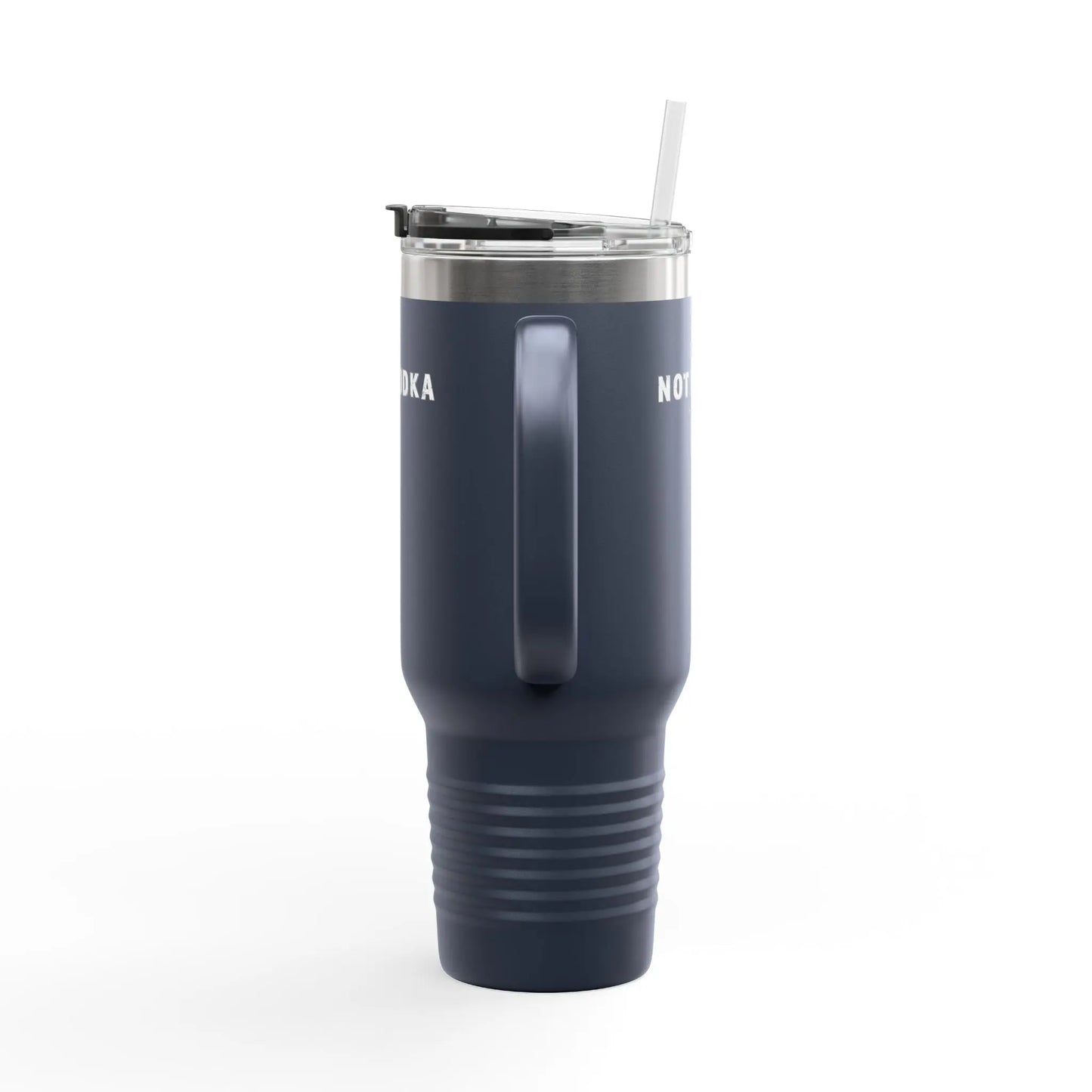 "Not Vodka" Travel Mug Printify
