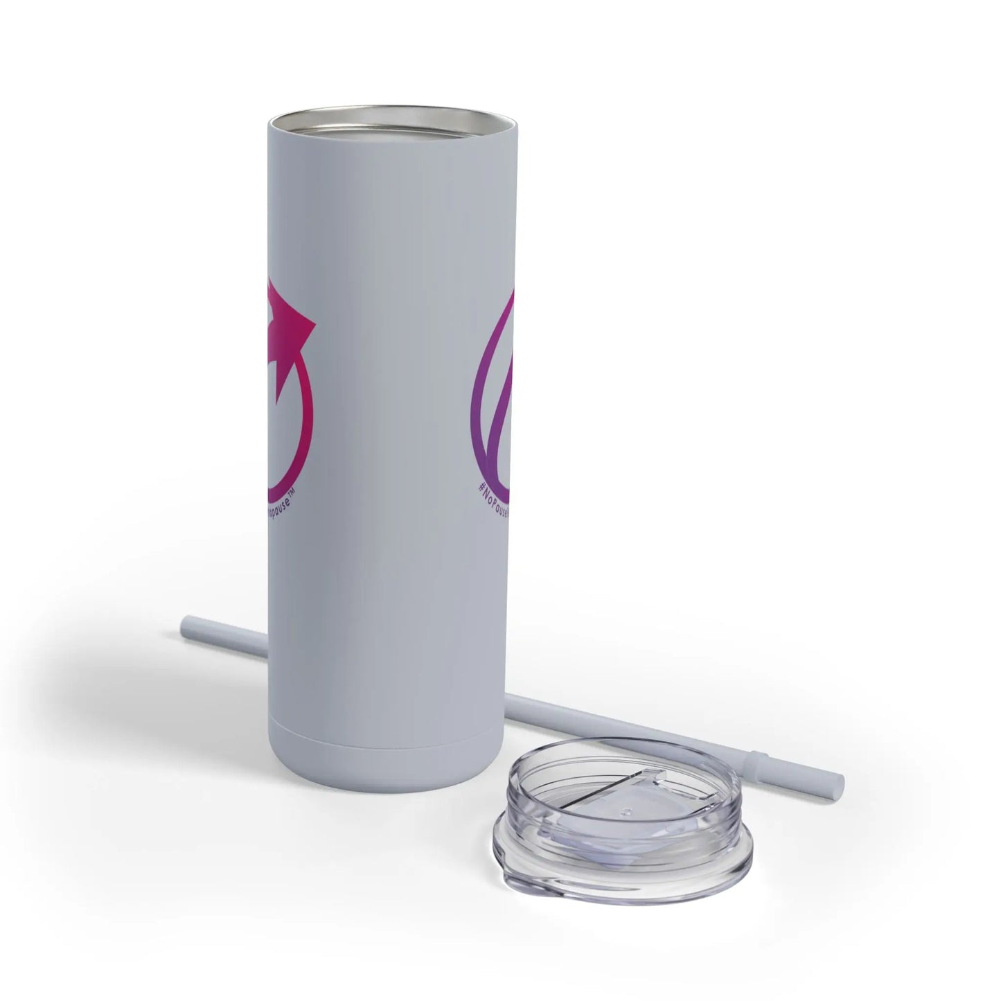 "#NoPauseForMenopause" Skinny Tumbler Printify