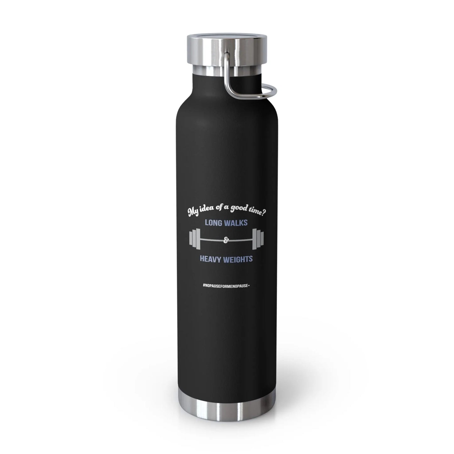 "Long Walks & Heavy Weights" Insulated Bottle Printify