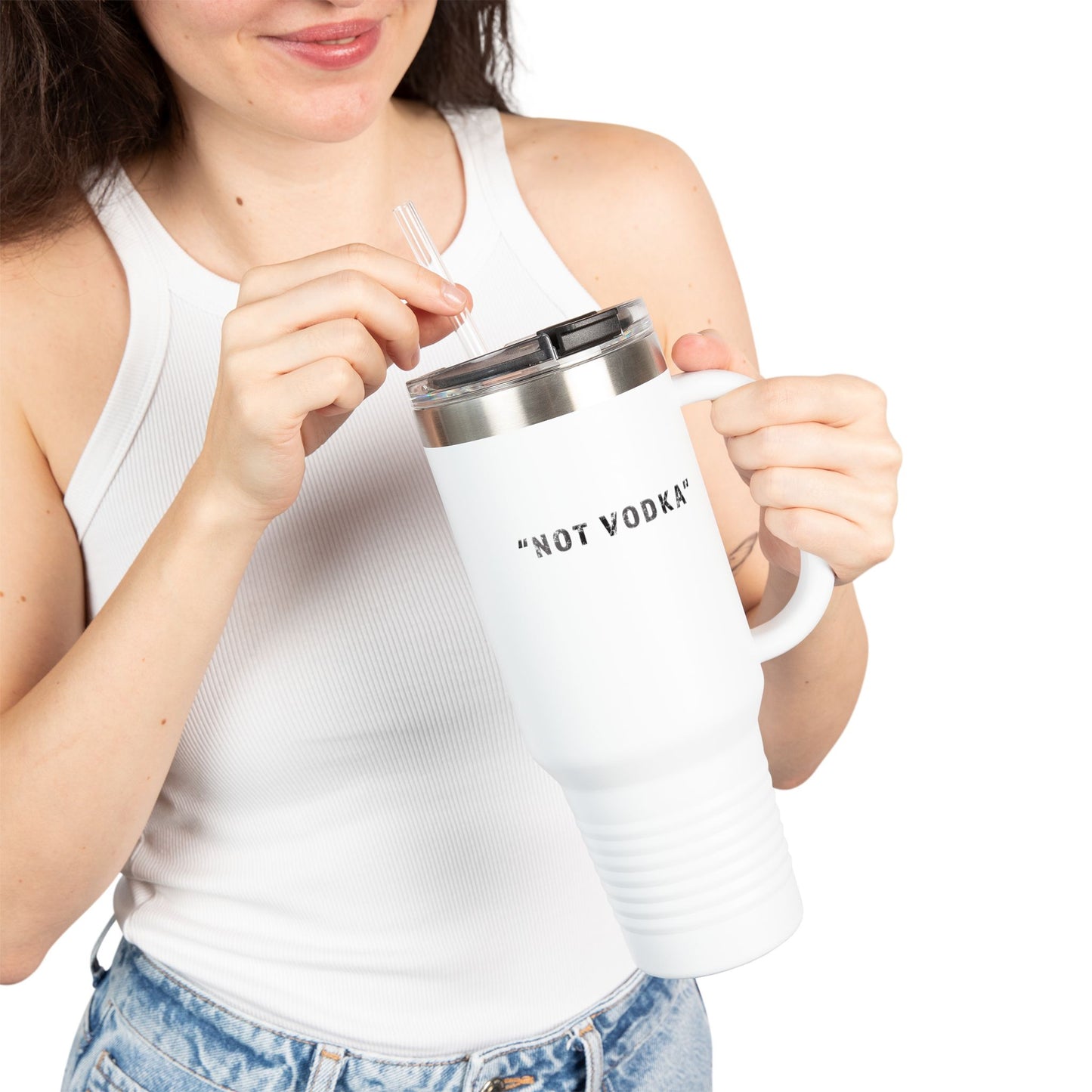 "Not Vodka" Travel Mug - #NoPauseForMenopause