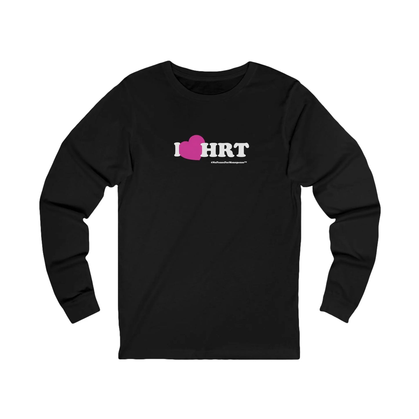 "I Heart HRT" Long Sleeve Tee (Linear) Printify