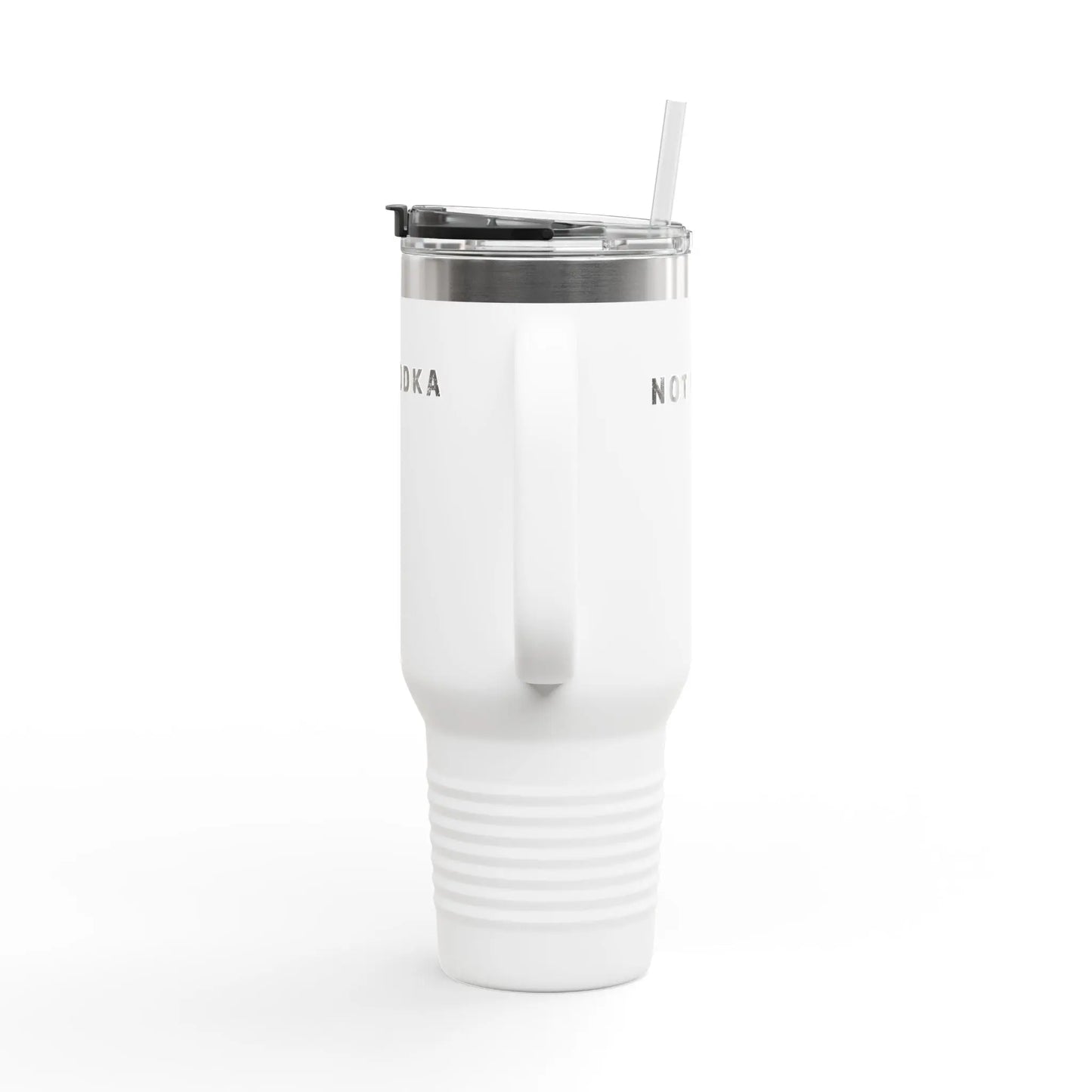 "Not Vodka" Travel Mug Printify