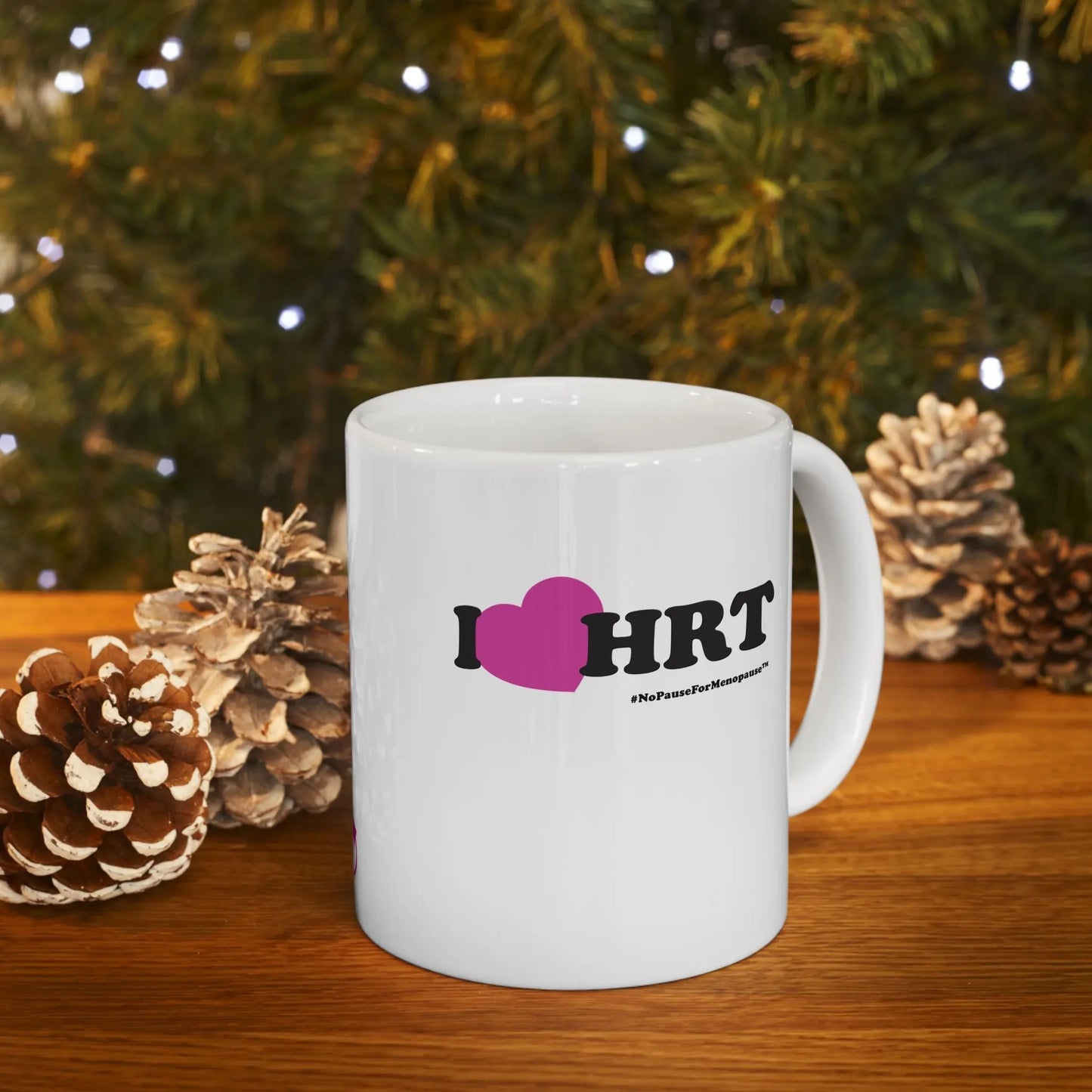 "I Heart HRT" Coffee Mug (Linear) Printify