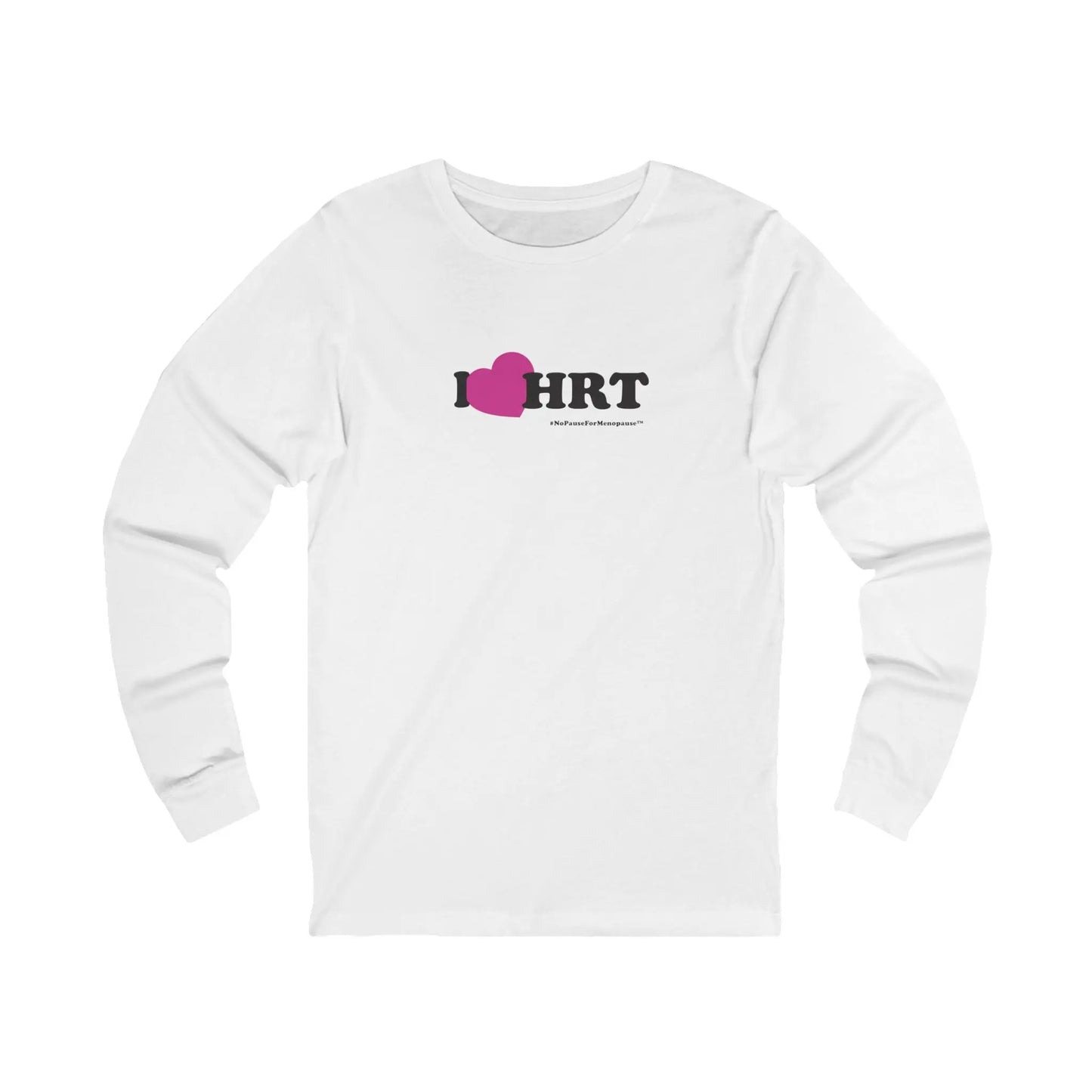 "I Heart HRT" Long-Sleeved Tee (Linear) Printify