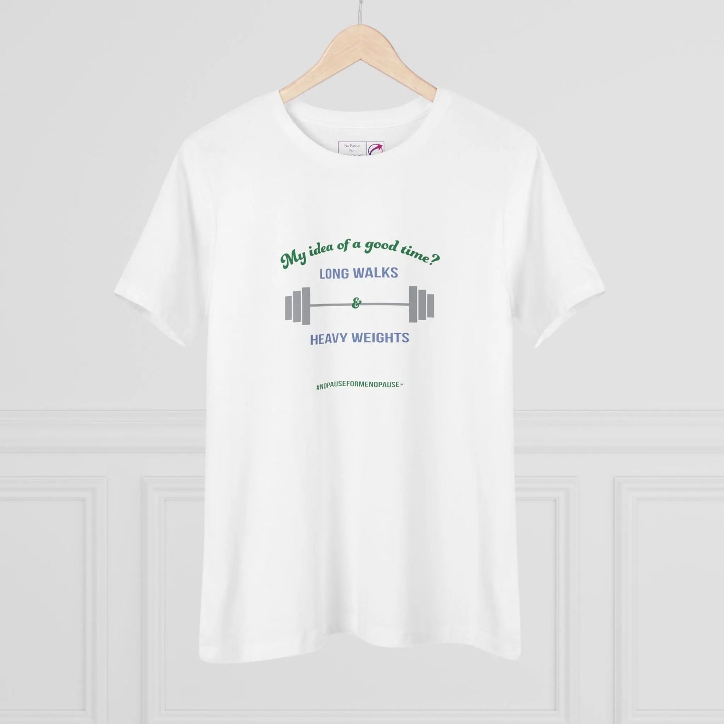 "Long Walks & Heavy Weights" Women's Tee Printify
