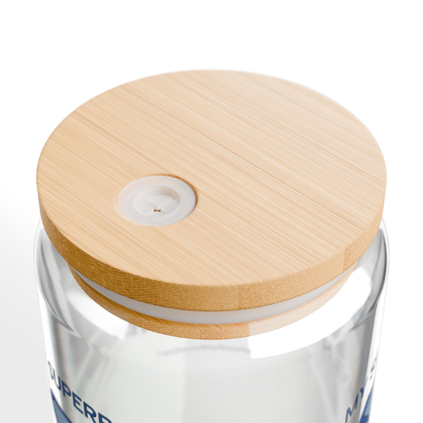 "My Superpower: Zero Cares Given" Sipper Glass - #NoPauseForMenopause