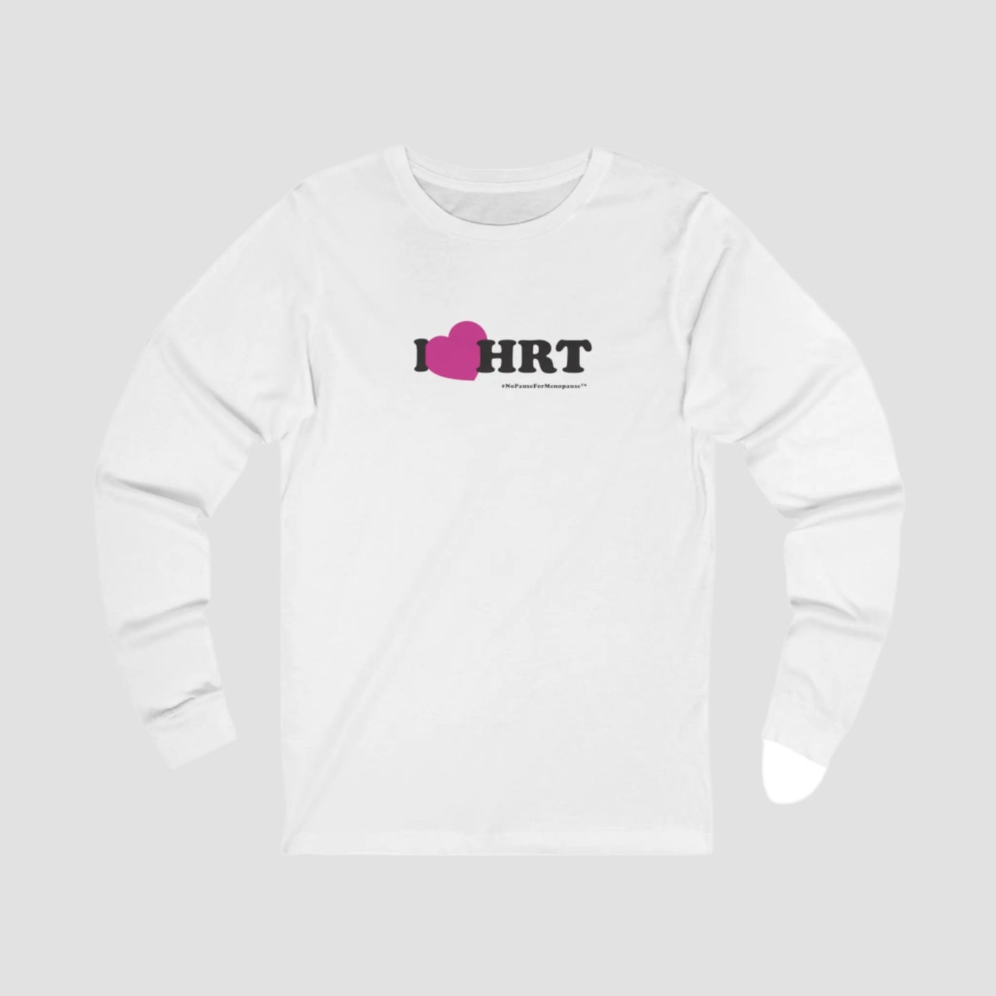 "I Heart HRT" Long Sleeve Tee (Linear) Printify