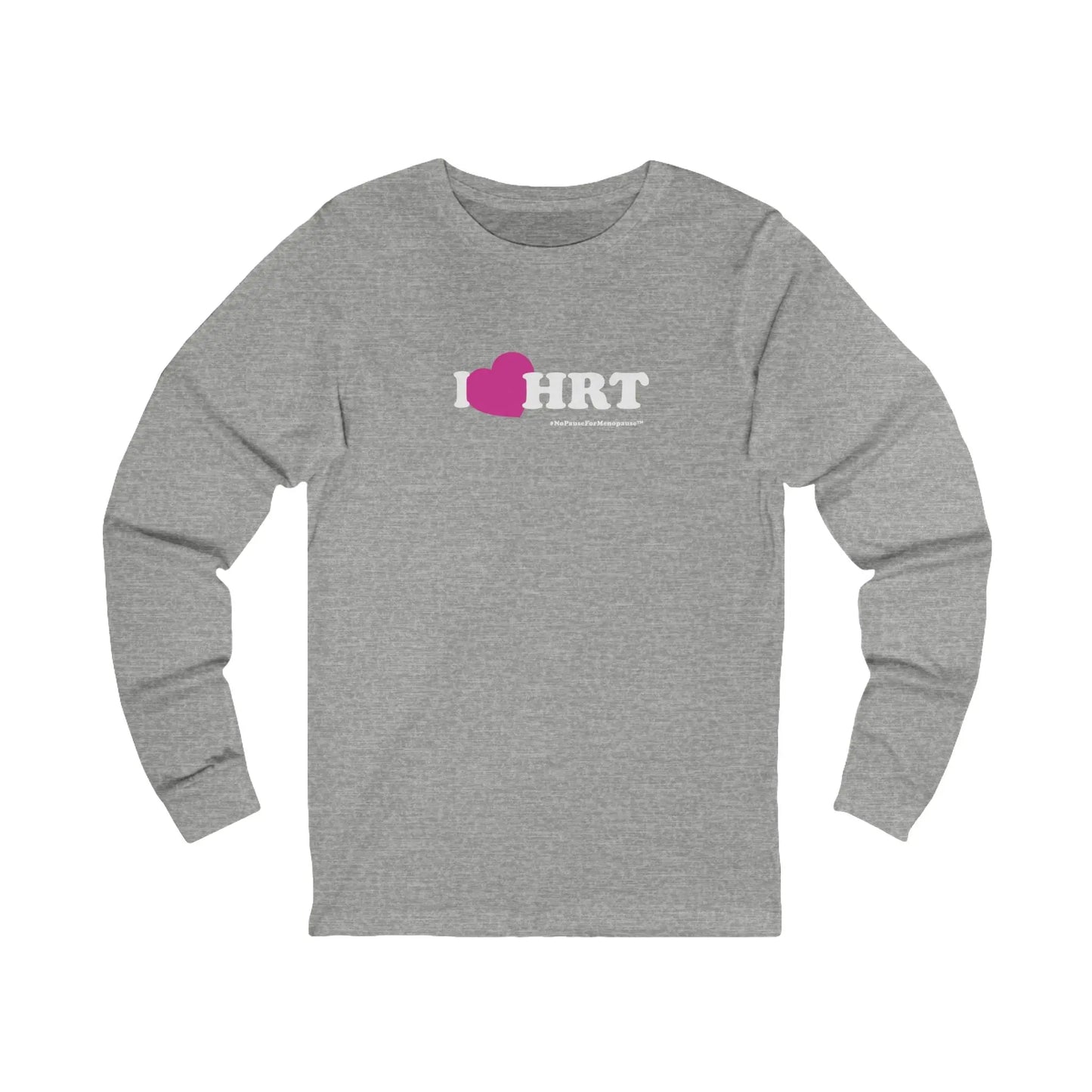 "I Heart HRT" Long Sleeve Tee (Linear) Printify