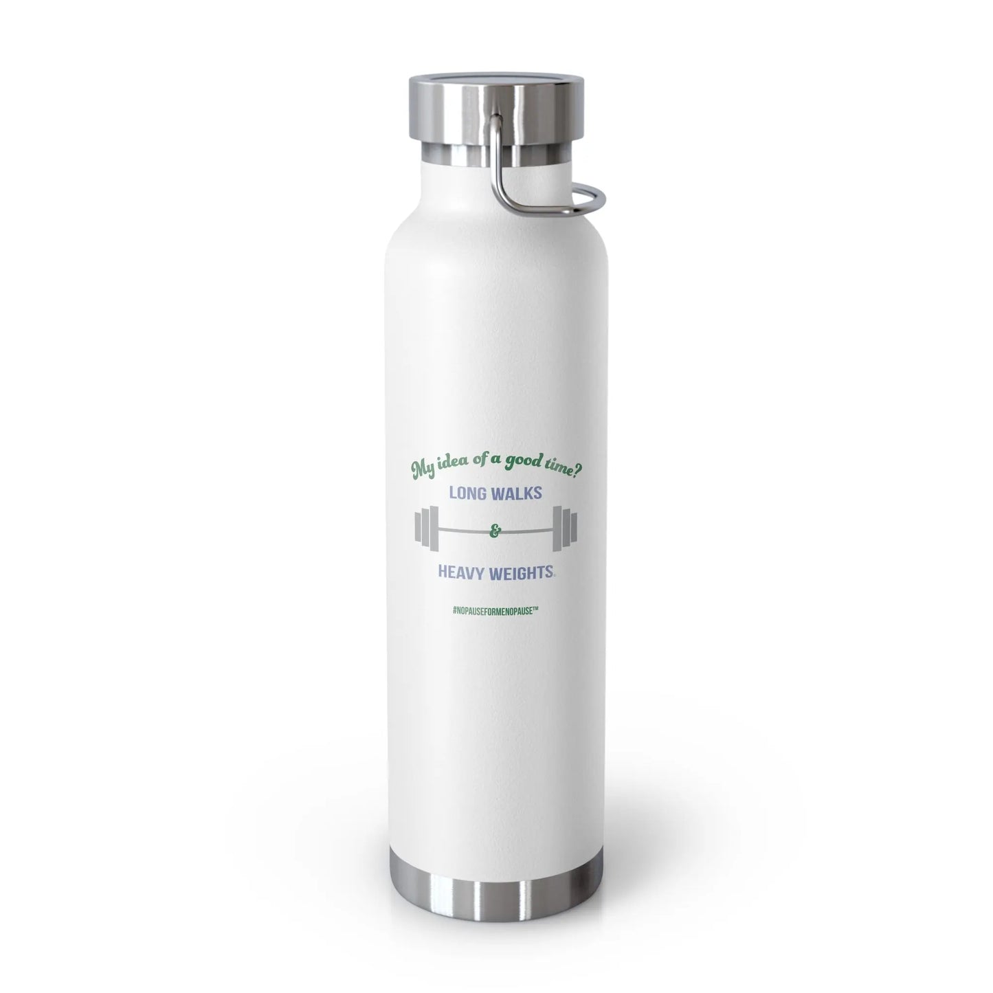 "Long Walks & Heavy Weights" Insulated Bottle Printify