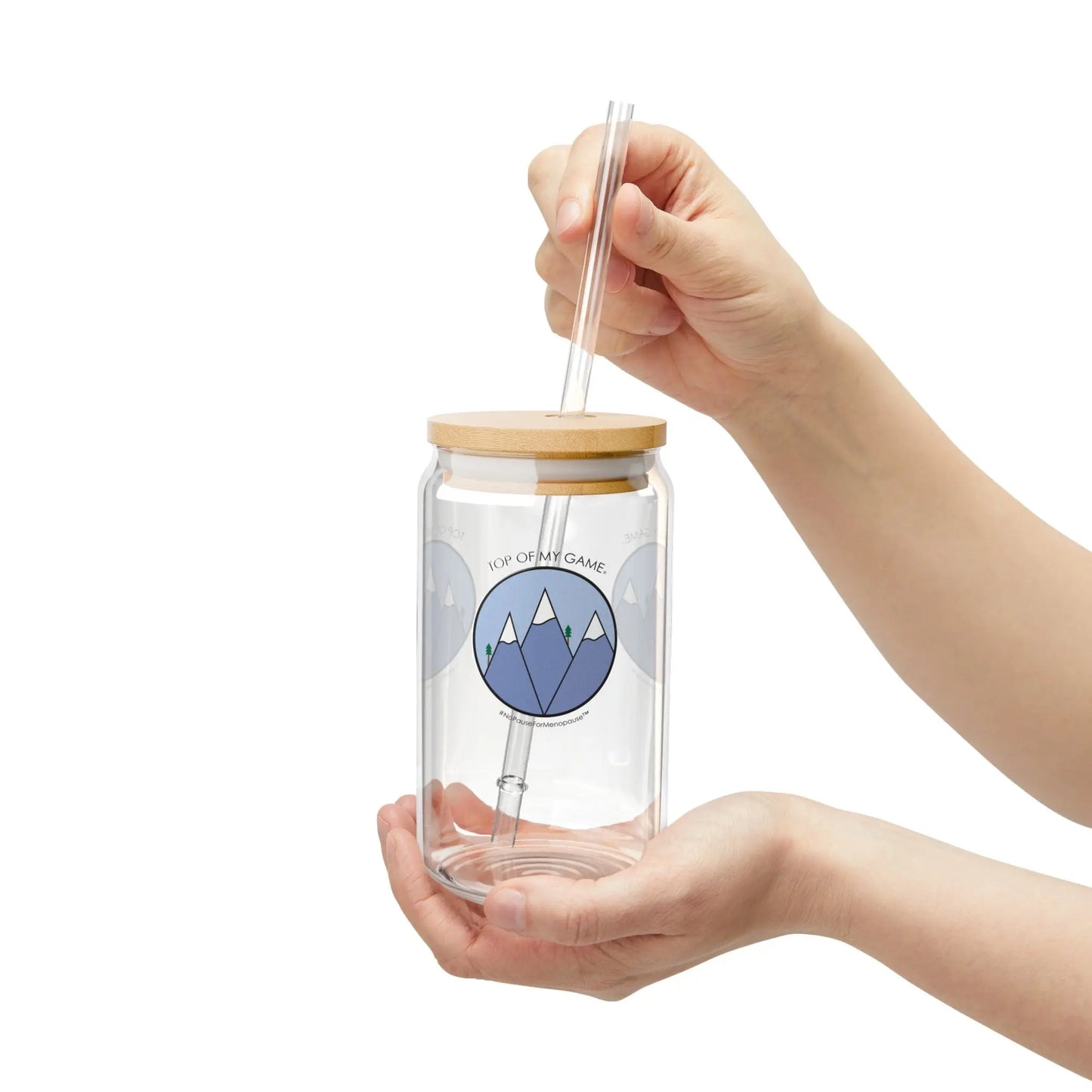 "Top of My Game" Sipper Glass - #NoPauseForMenopause