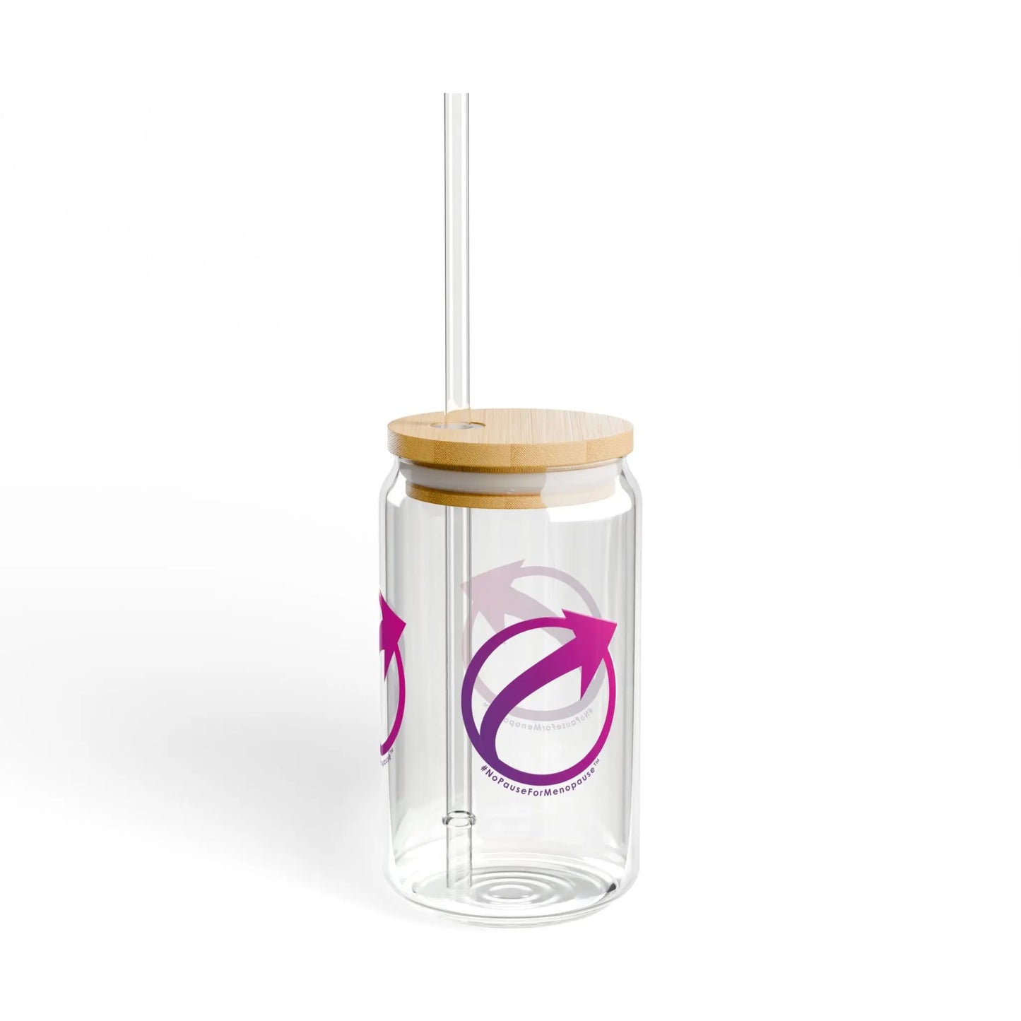 #NoPauseForMenopause Sipper Glass - #NoPauseForMenopause