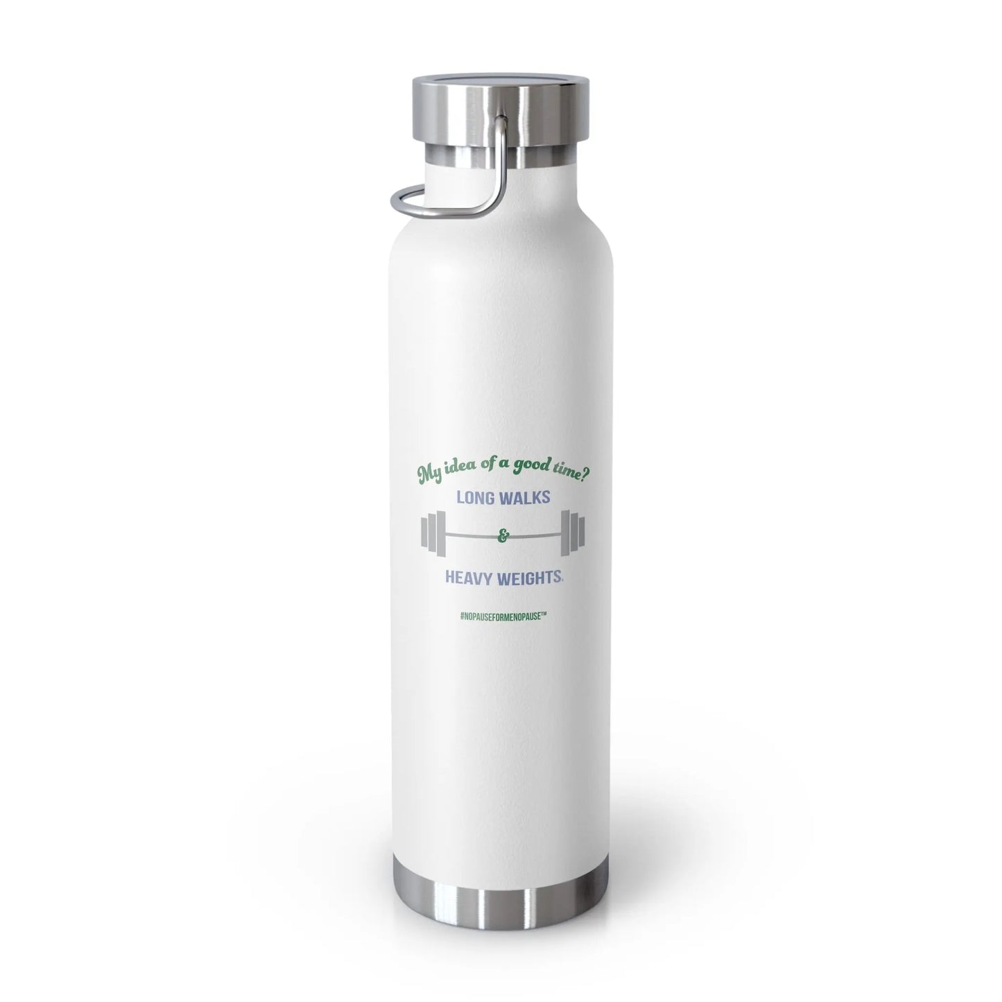 "Long Walks & Heavy Weights" Insulated Bottle Printify