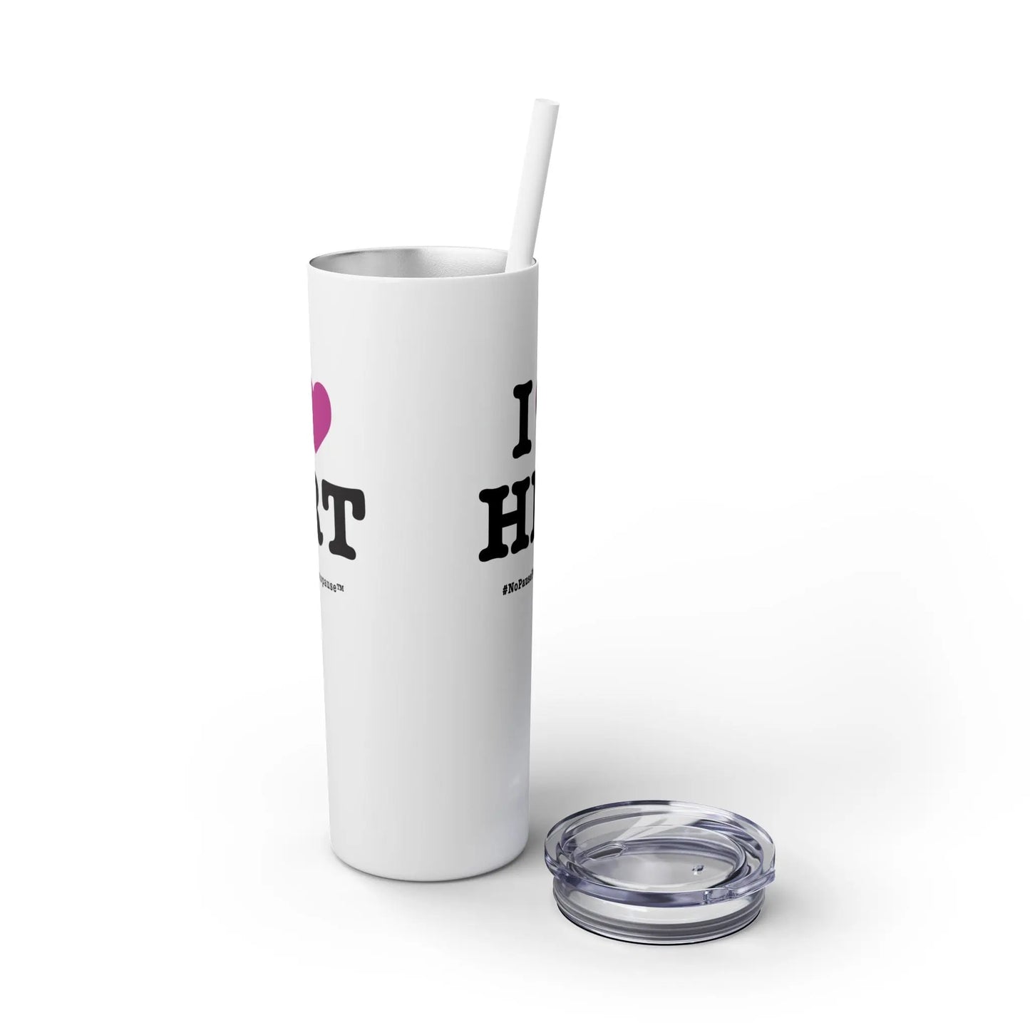 "I Heart HRT" Skinny Tumbler Printify