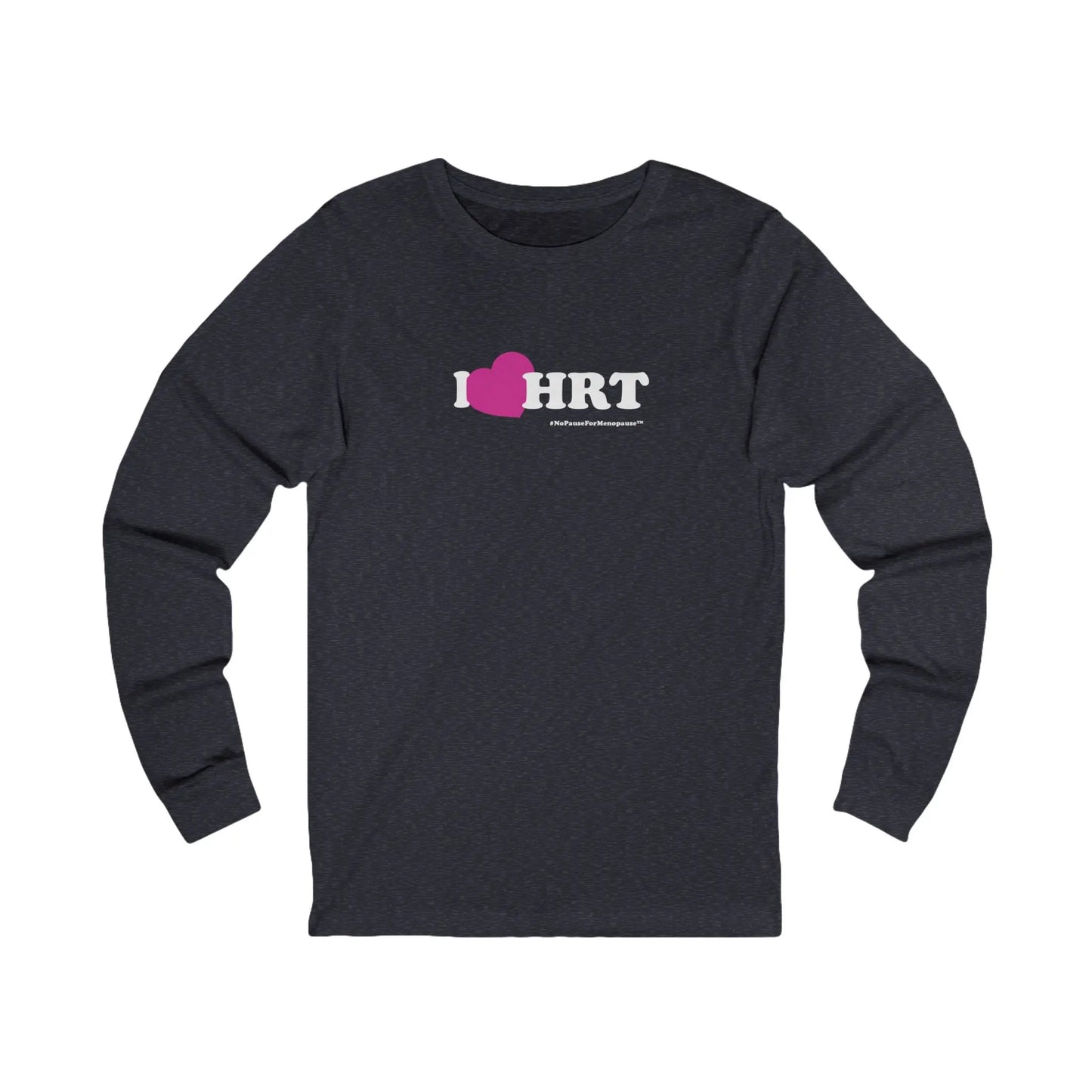 "I Heart HRT" Long Sleeve Tee (Linear) Printify