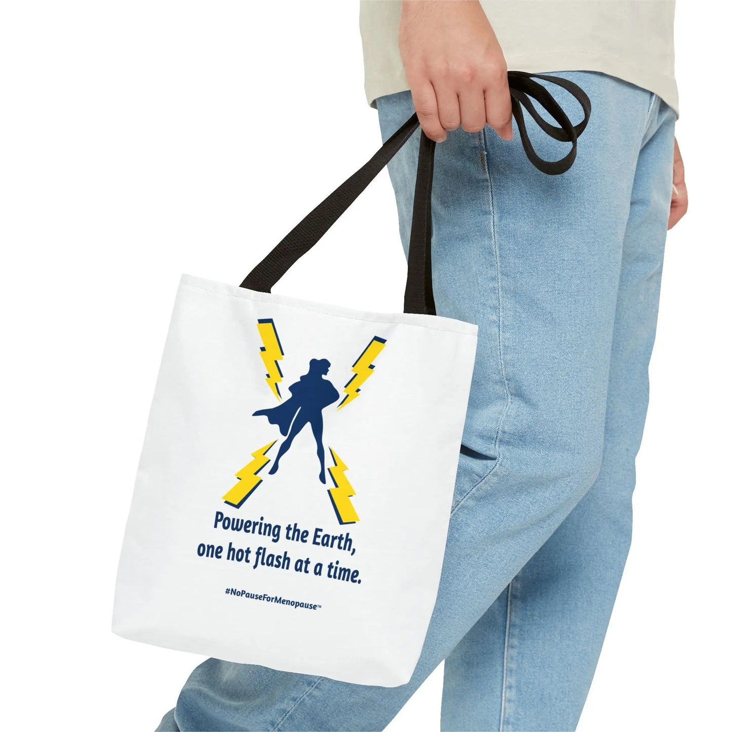 "Powering the Earth" Tote Bag Printify