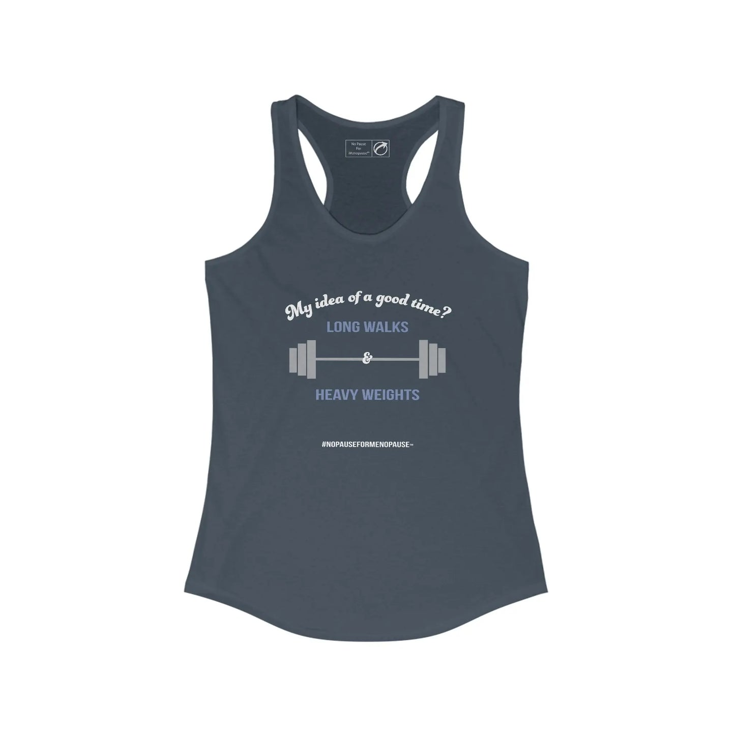 "Long Walks & Heavy Weights" Women's Tank Printify