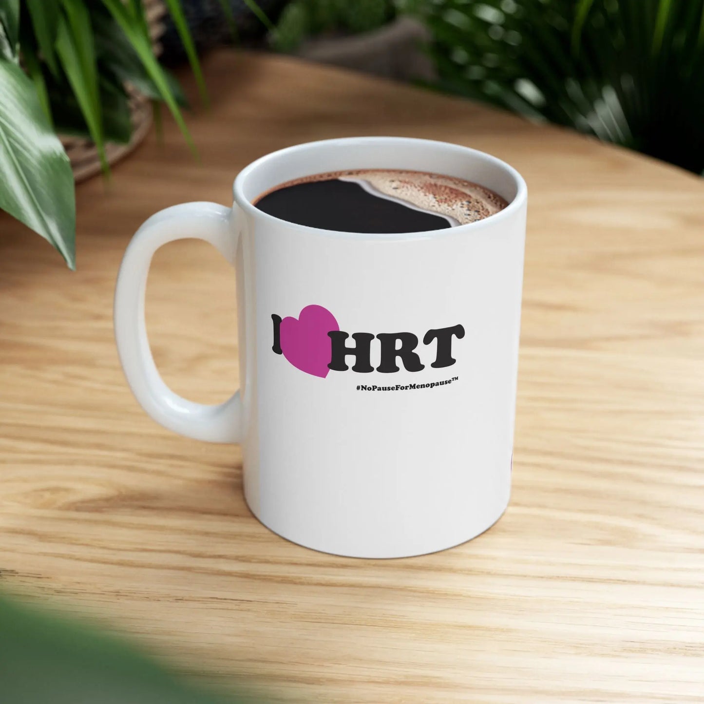 "I Heart HRT" Coffee Mug (Linear) Printify