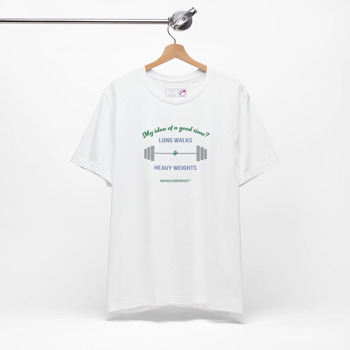 "Long Walks & Heavy Weights" Unisex Tee Printify