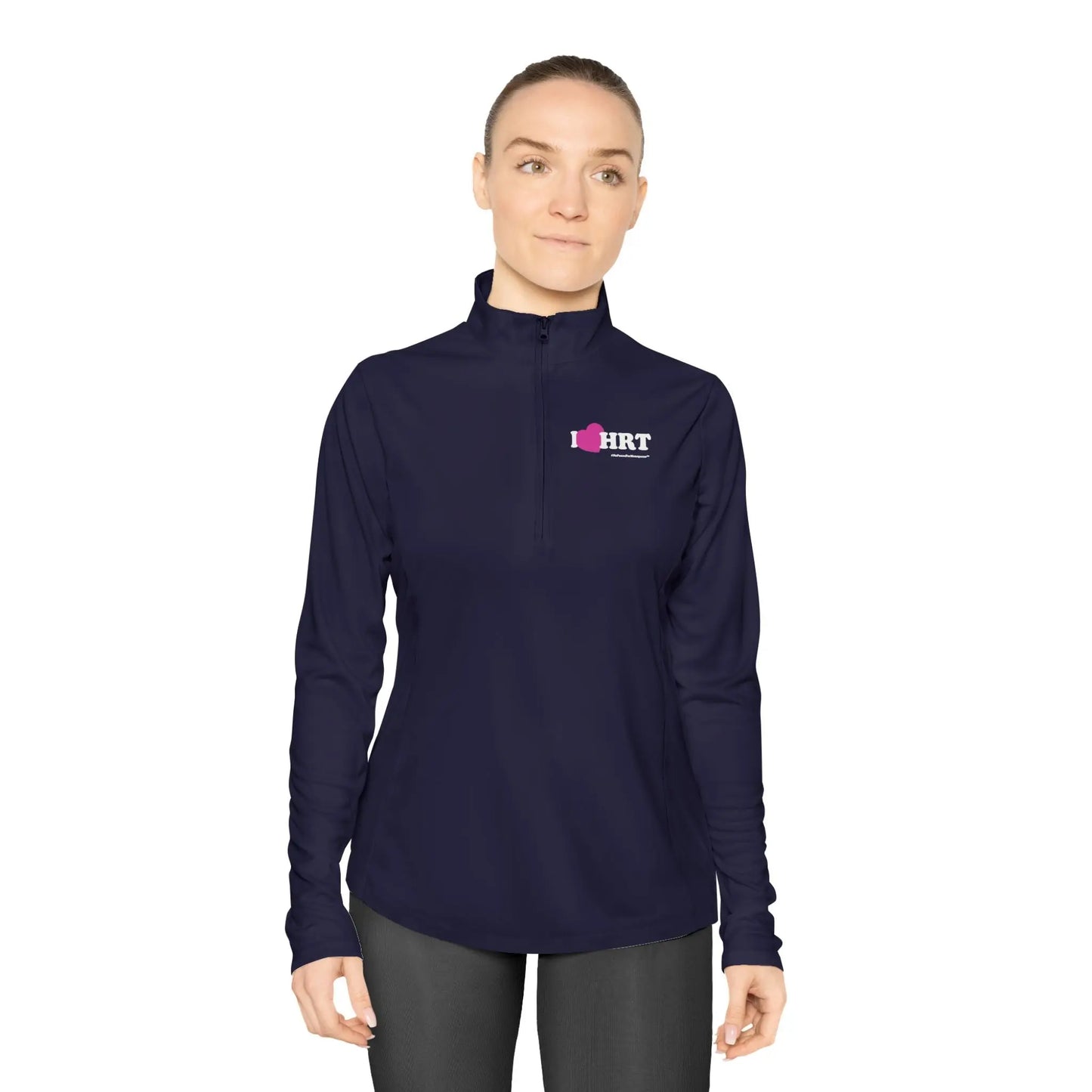 "I Heart HRT" Ladies Pullover (Linear) Printify