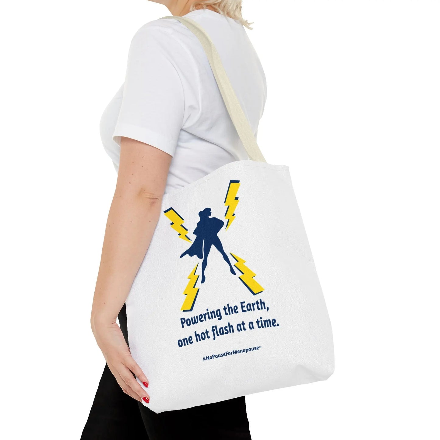 "Powering the Earth" Tote Bag Printify