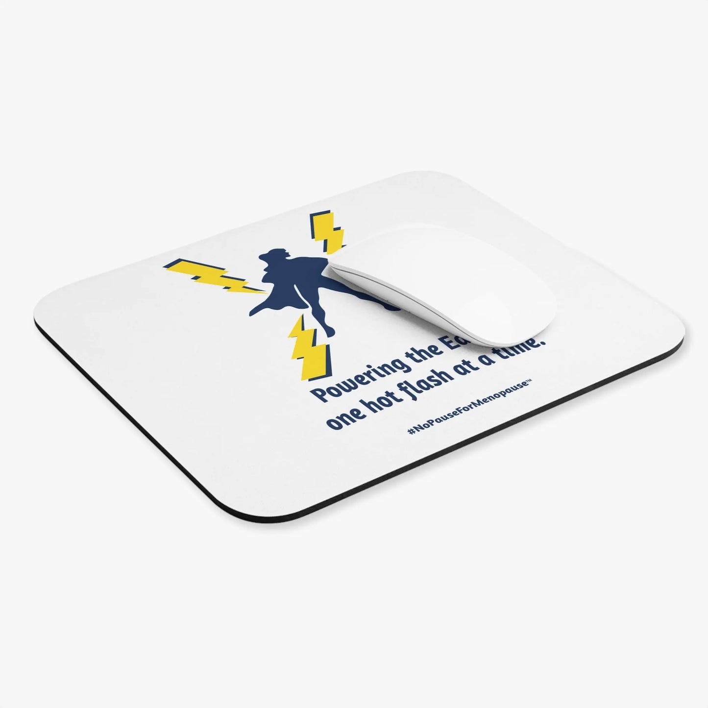 "Hot Flash Powering the Earth" Mouse Pad Printify