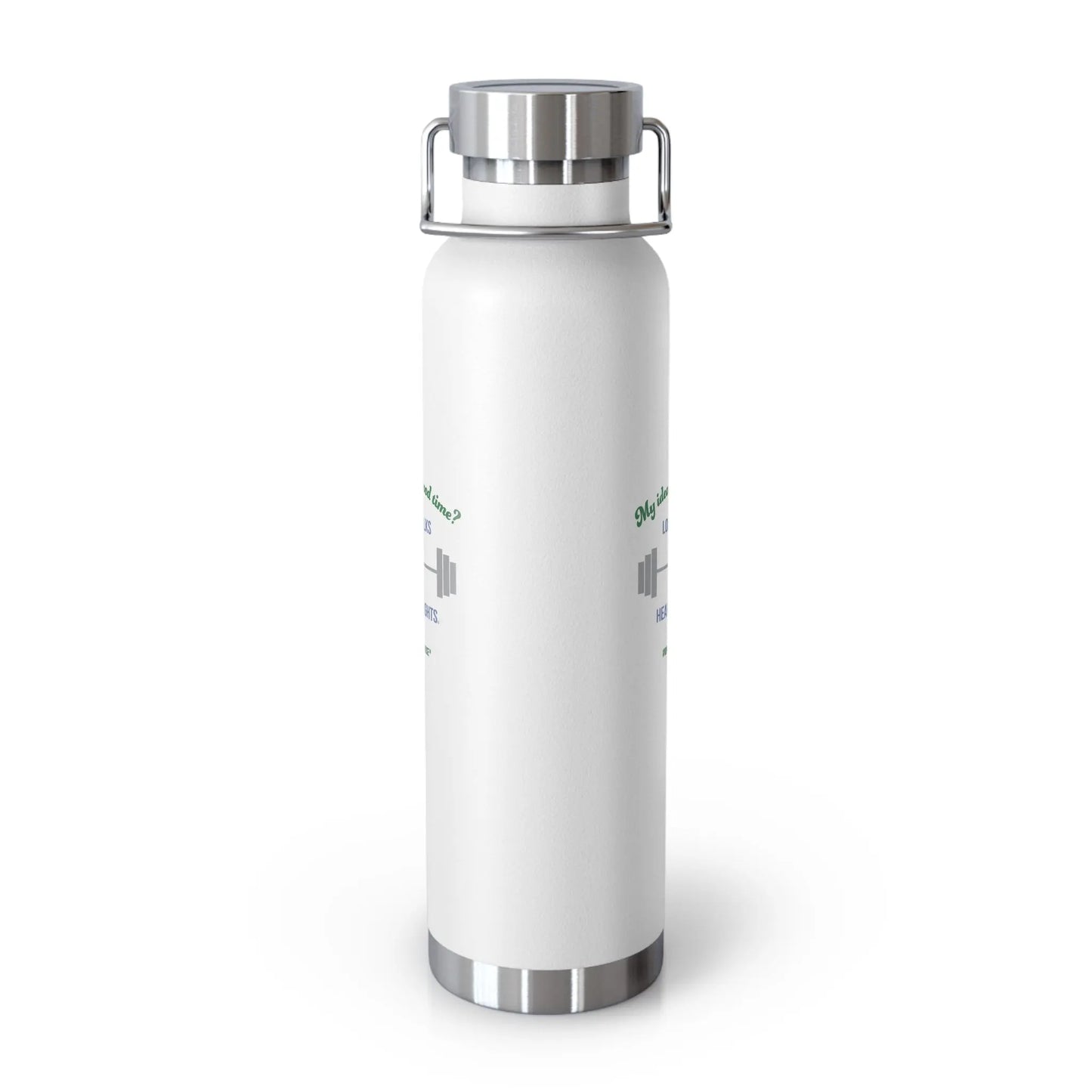 "Long Walks & Heavy Weights" Insulated Bottle Printify