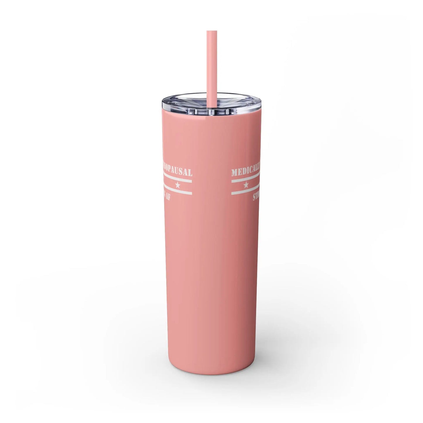 "Medically Menopausal: Strong AF" Tumbler Printify