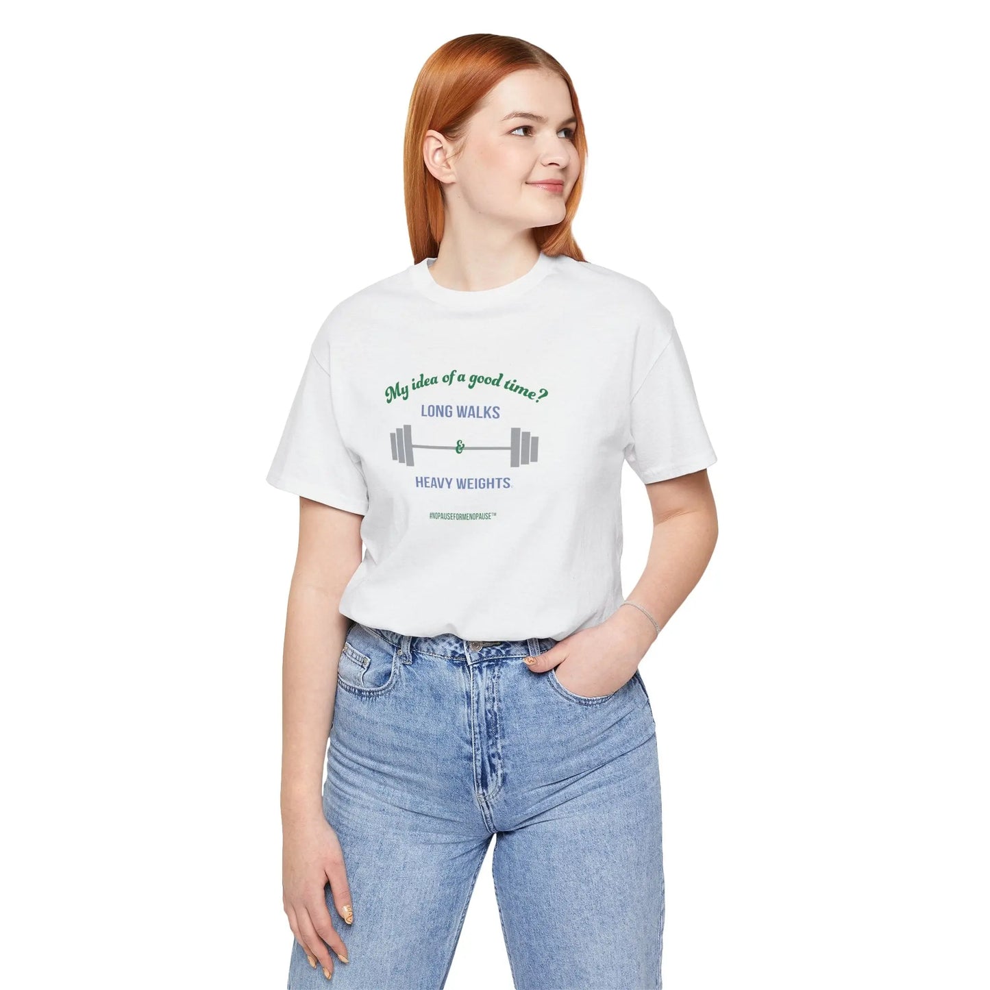 "Long Walks & Heavy Weights" Unisex Tee Printify