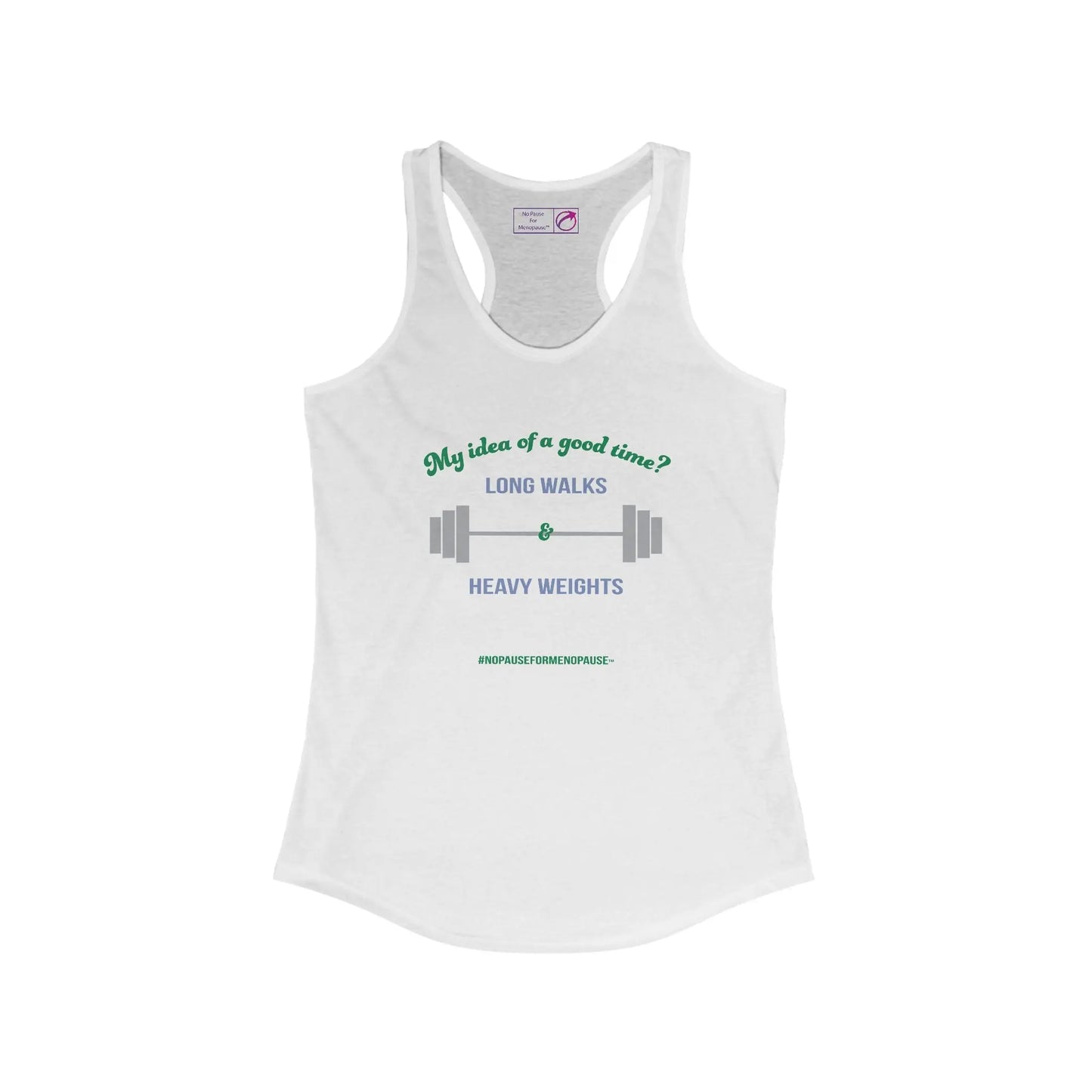 "Long Walks & Heavy Weights" Women's Tank Printify