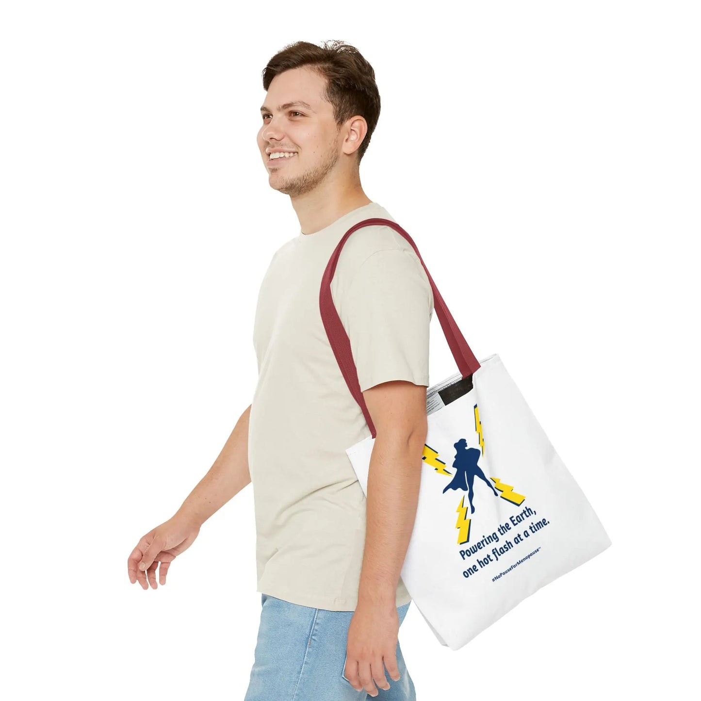 "Powering the Earth" Tote Bag Printify