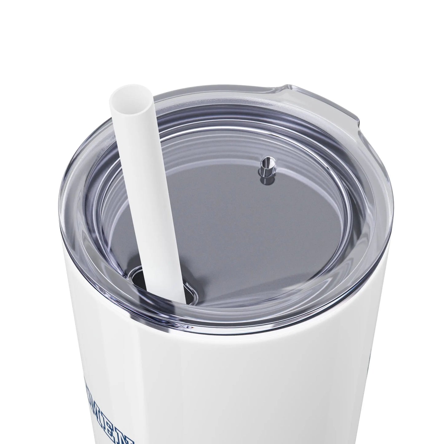 "Perimenopausal" Skinny Tumbler with Straw Printify