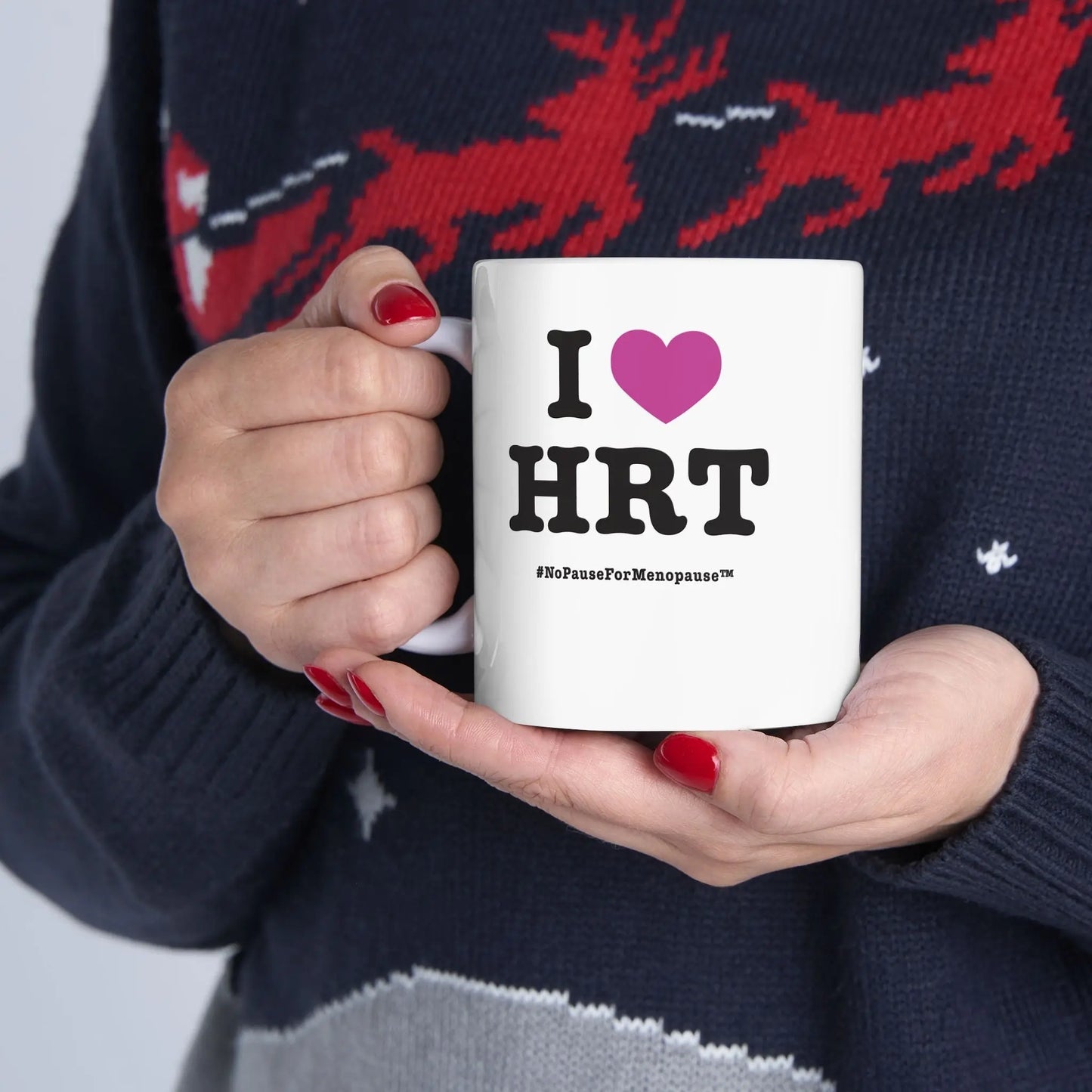 "I Heart HRT" Coffee Mug Printify