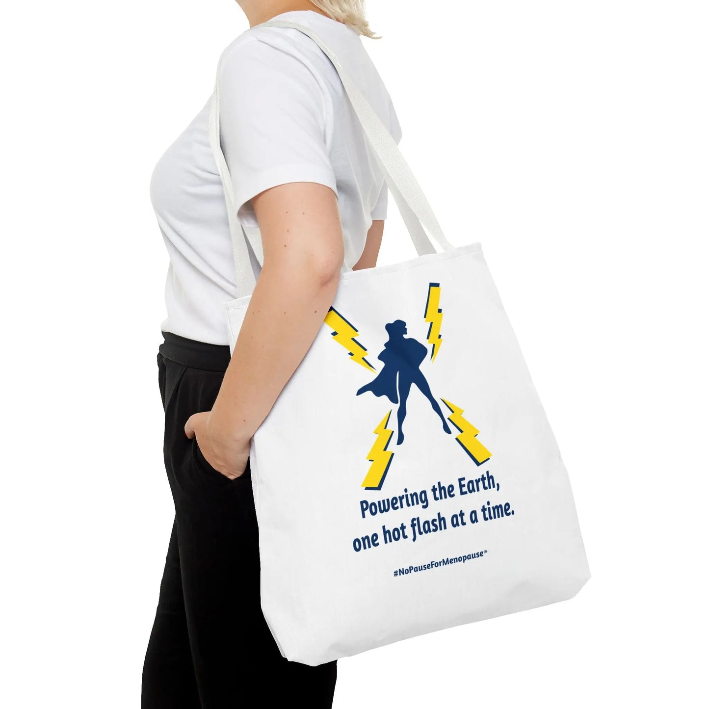 "Powering the Earth" Tote Bag Printify