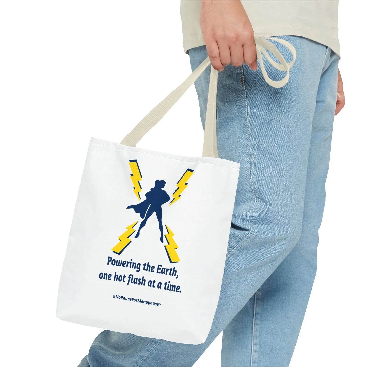 "Powering the Earth" Tote Bag Printify