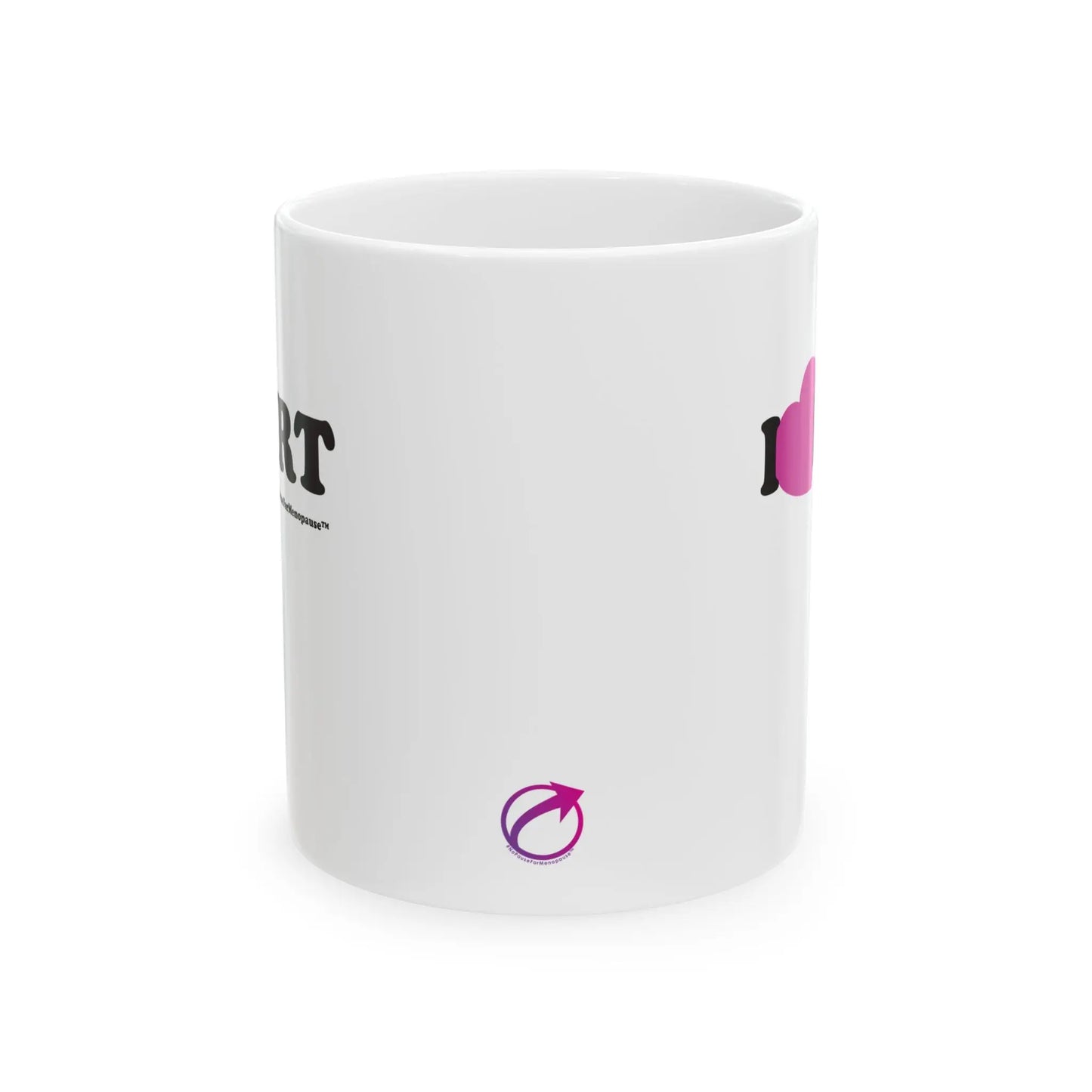 "I Heart HRT" Coffee Mug (Linear) Printify