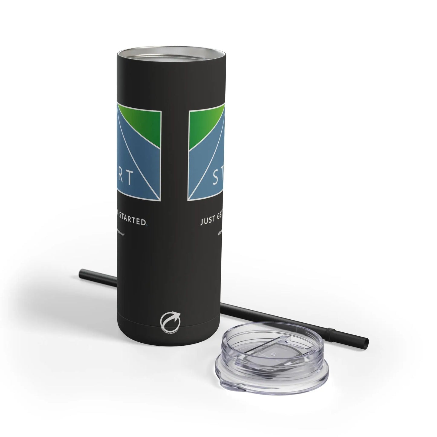 "Just Getting Started" Skinny Tumbler Printify