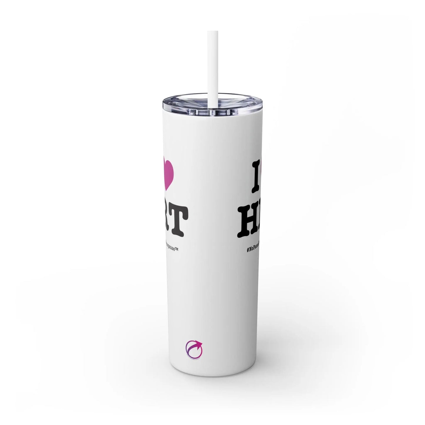 "I Heart HRT" Skinny Tumbler Printify