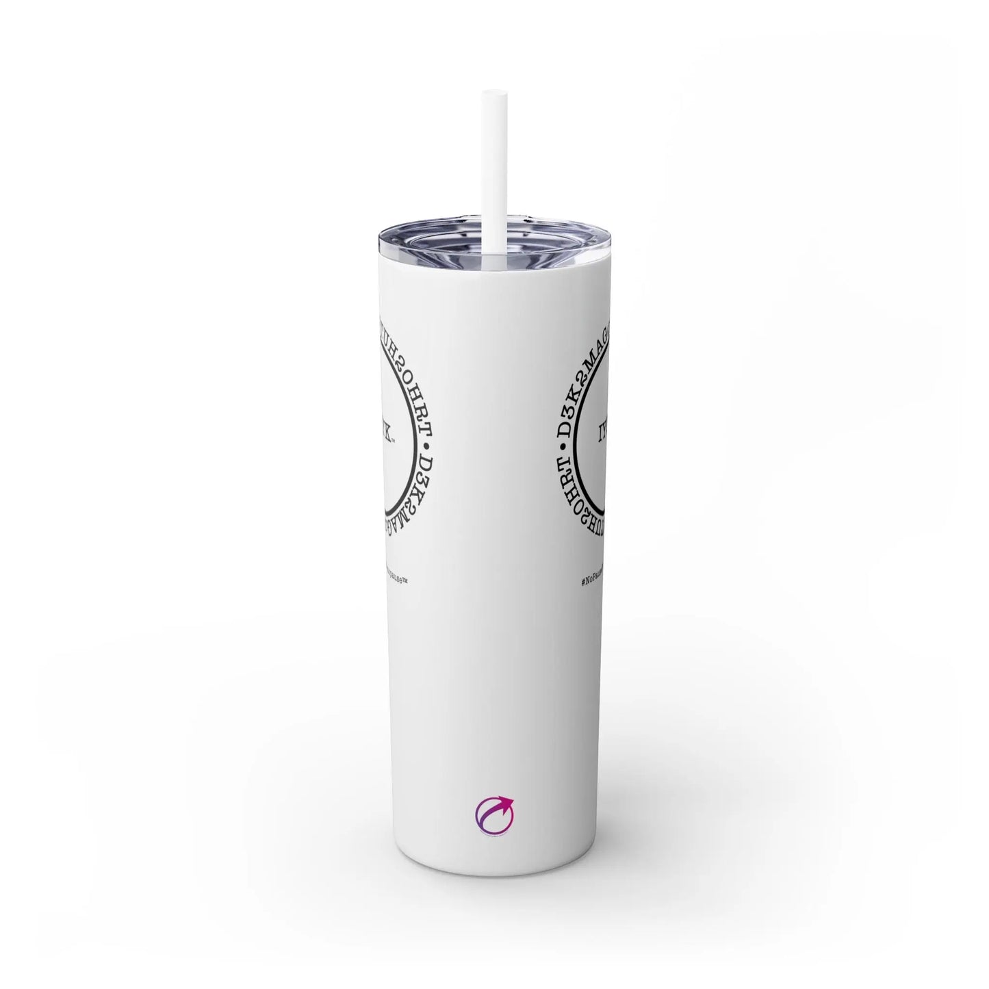 "IYKYK" Skinny Tumbler with Straw Printify
