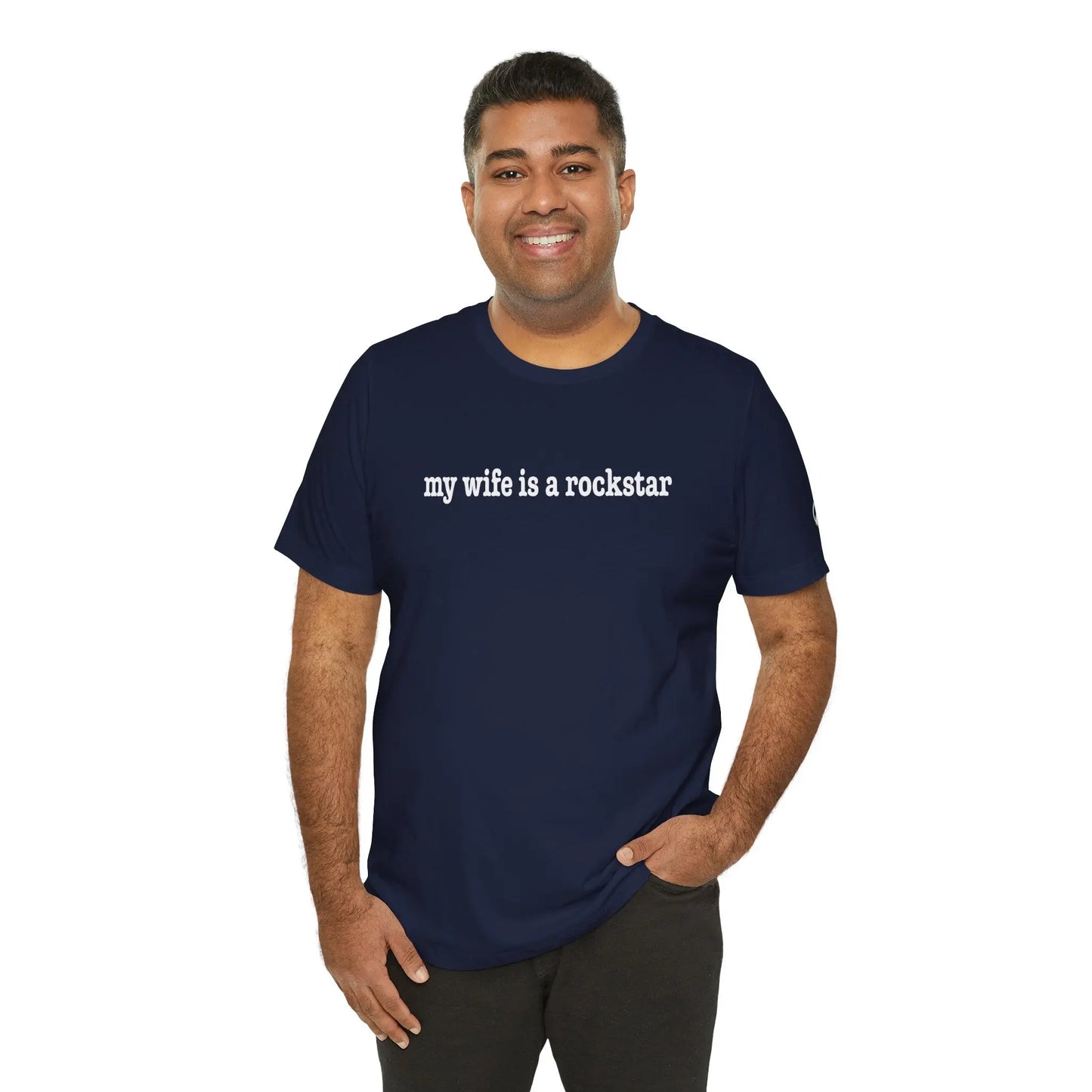"My Wife Is A Rockstar" Tee Printify