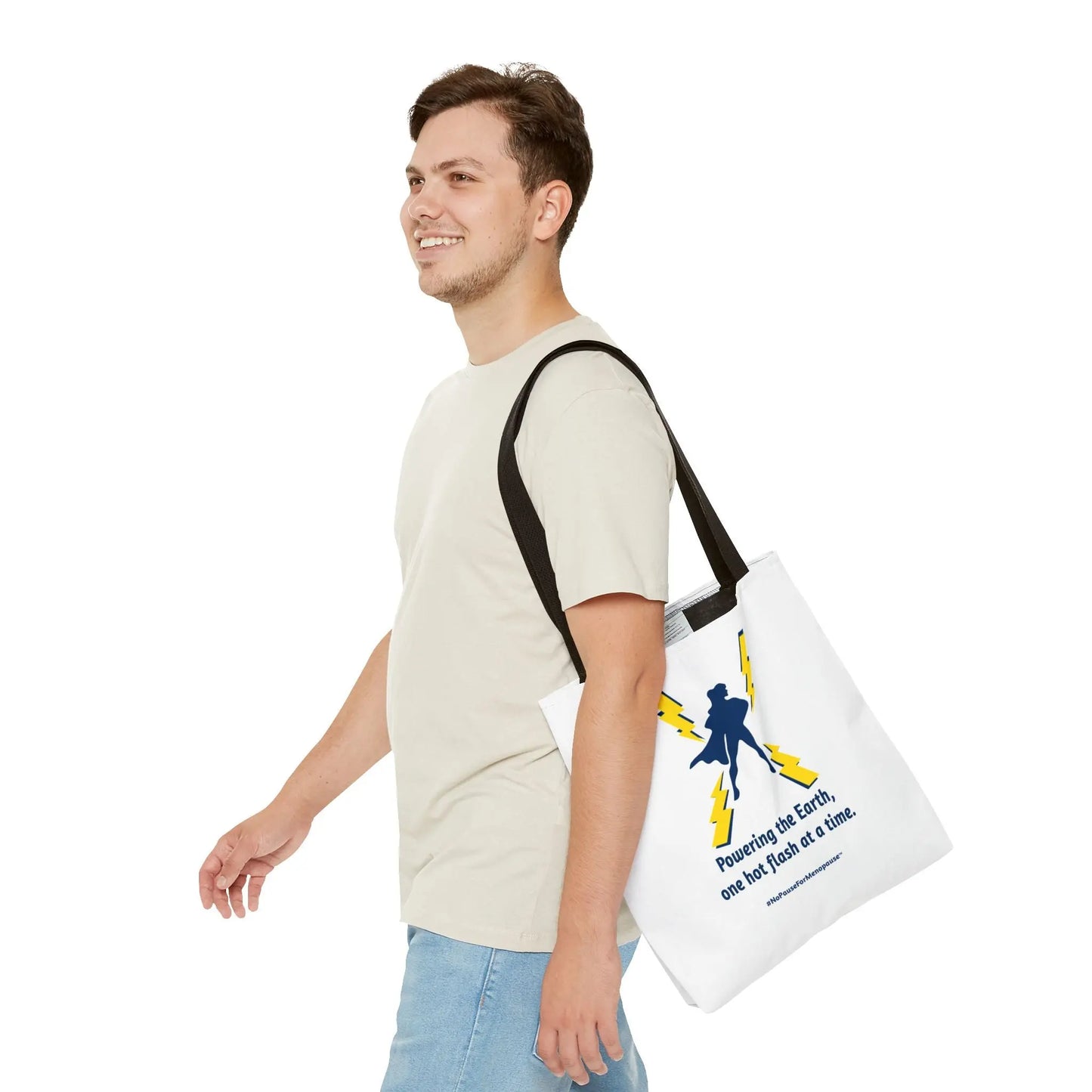 "Powering the Earth" Tote Bag Printify