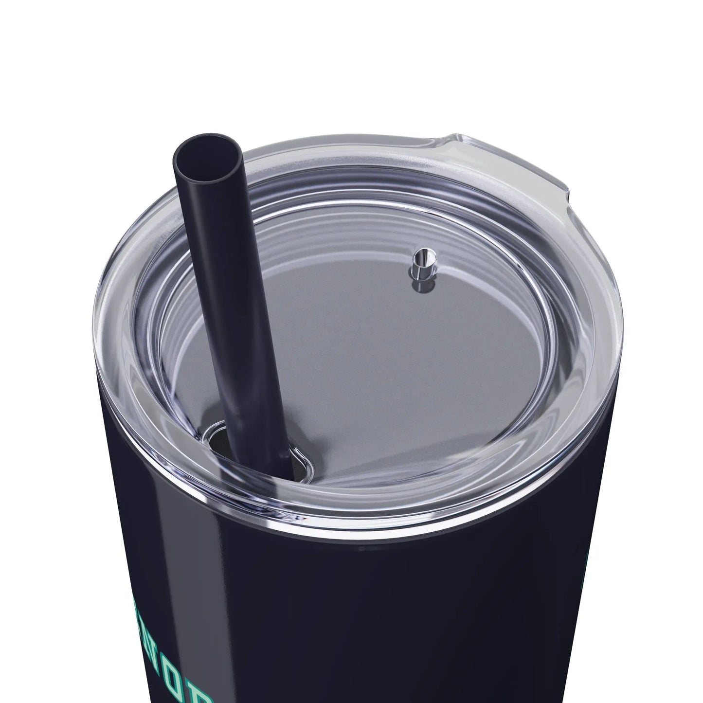 "Menopausal" Skinny Tumbler with Straw Printify