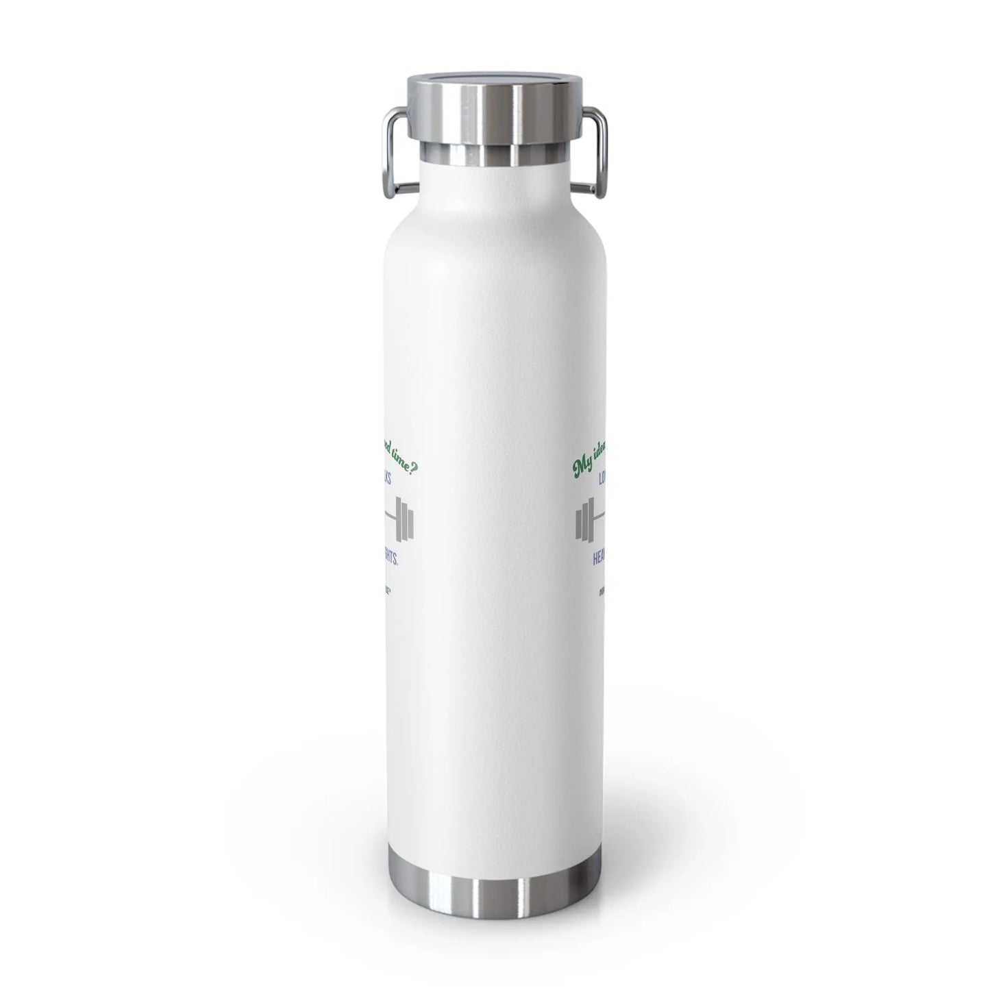 "Long Walks & Heavy Weights" Insulated Bottle Printify