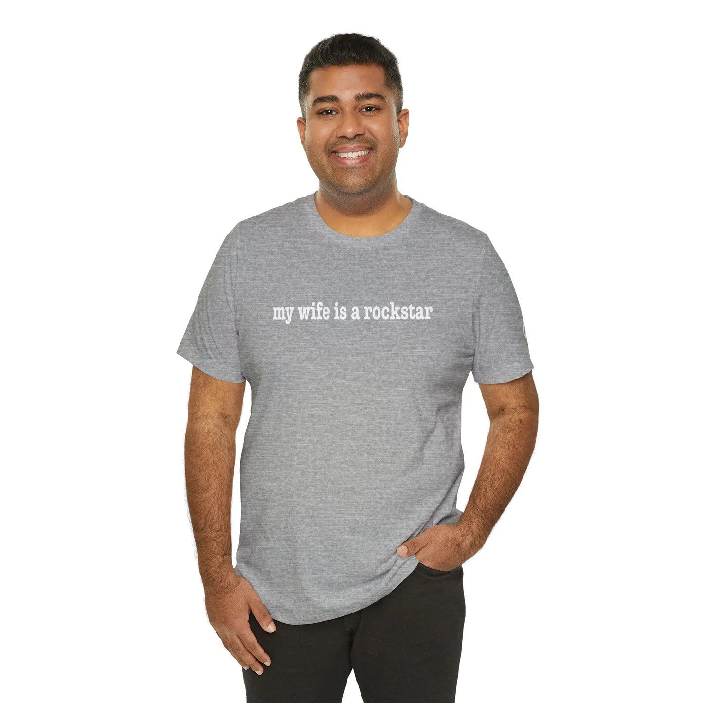 "My Wife Is A Rockstar" Tee Printify