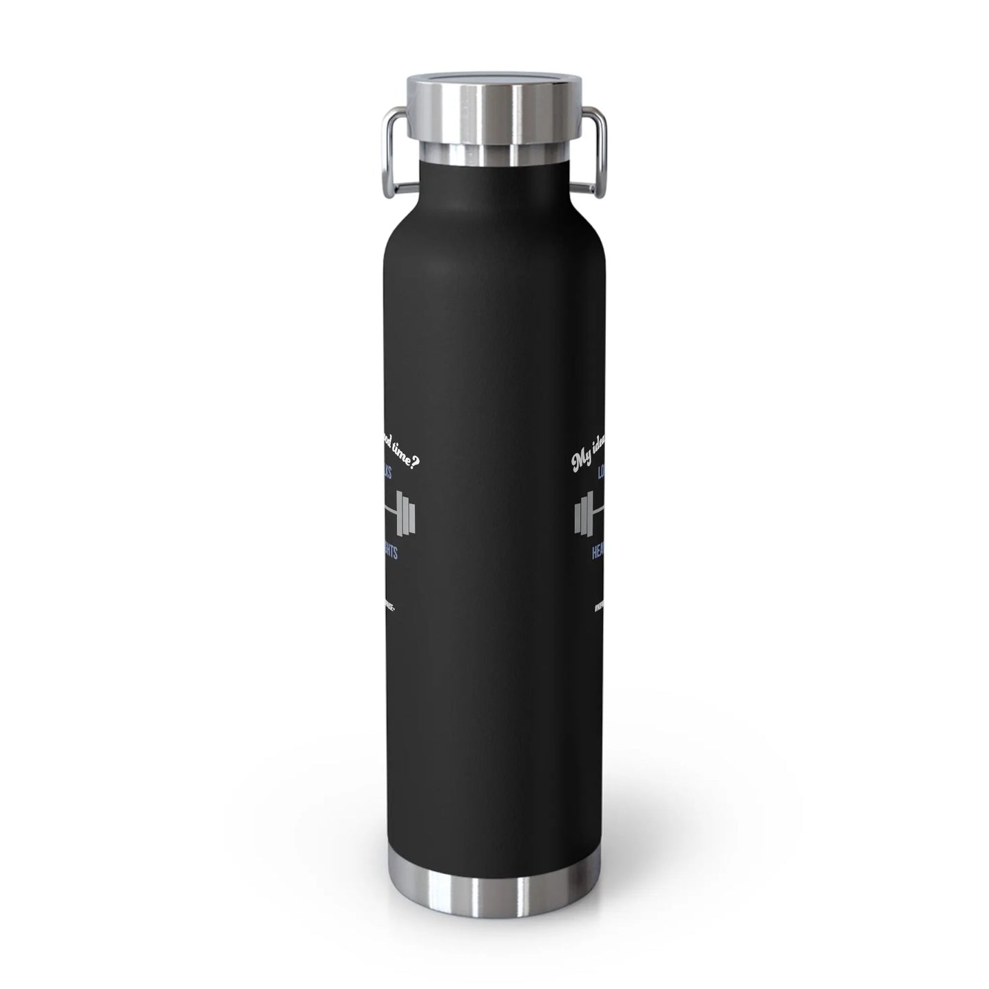 "Long Walks & Heavy Weights" Insulated Bottle Printify