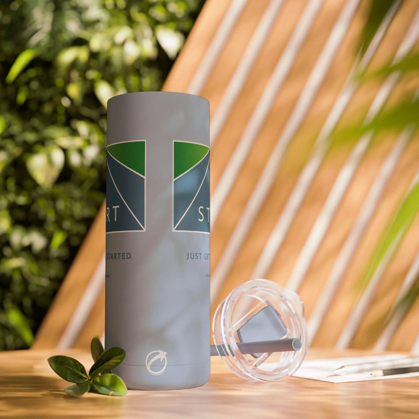 "Just Getting Started" Skinny Tumbler Printify