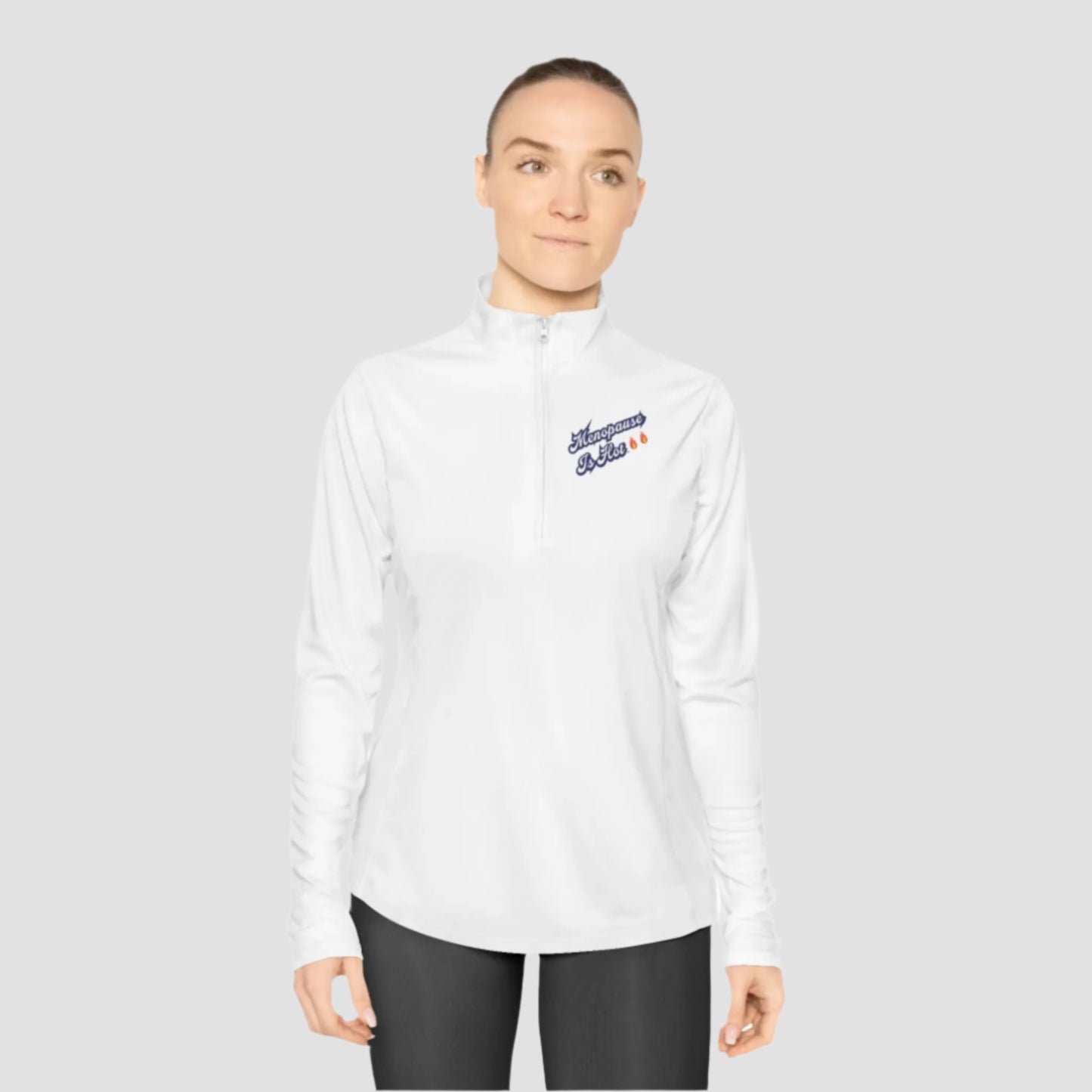 "Menopause Is Hot" Ladies Pullover - #NoPauseForMenopause