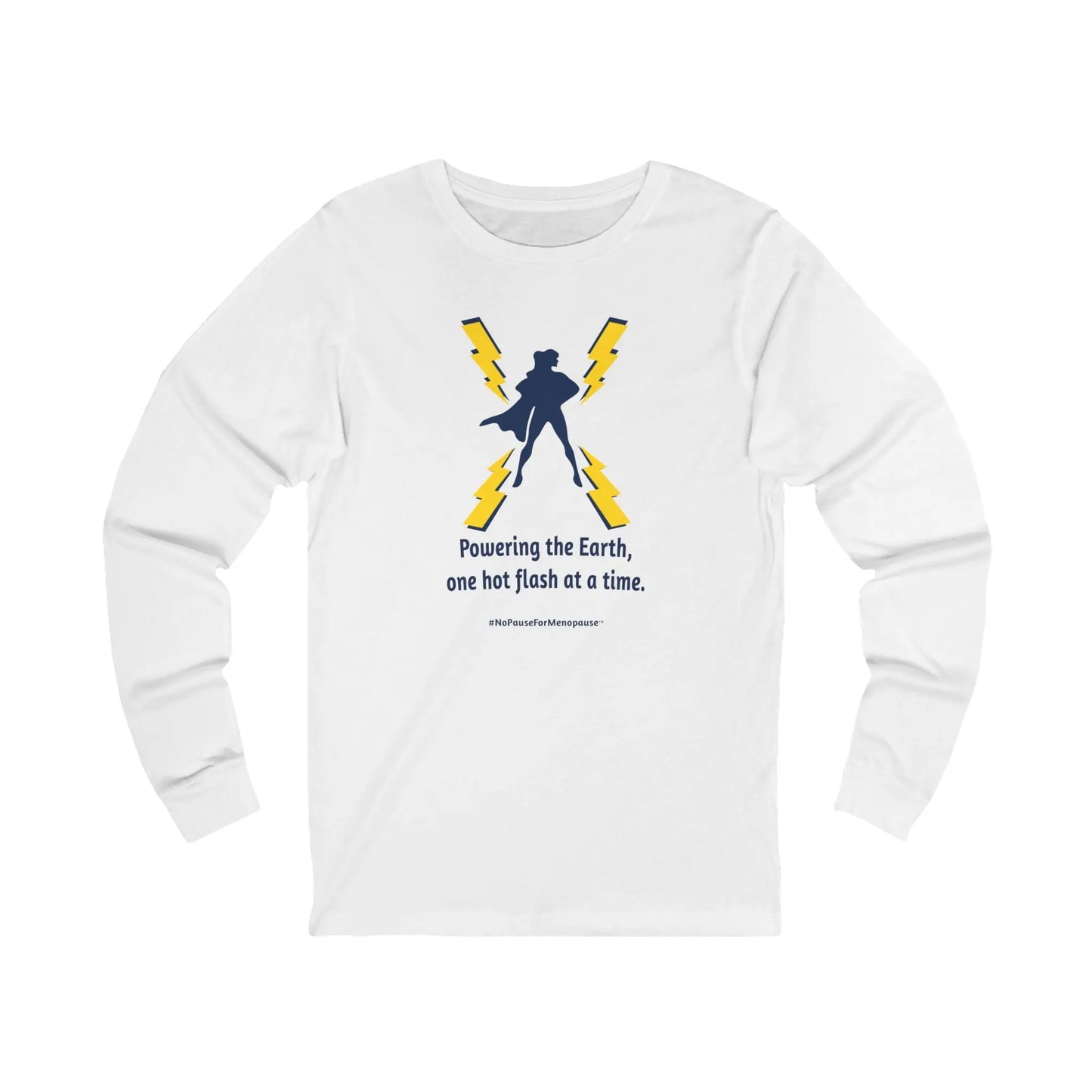 "Powering the Earth" Long-Sleeved Tee Printify