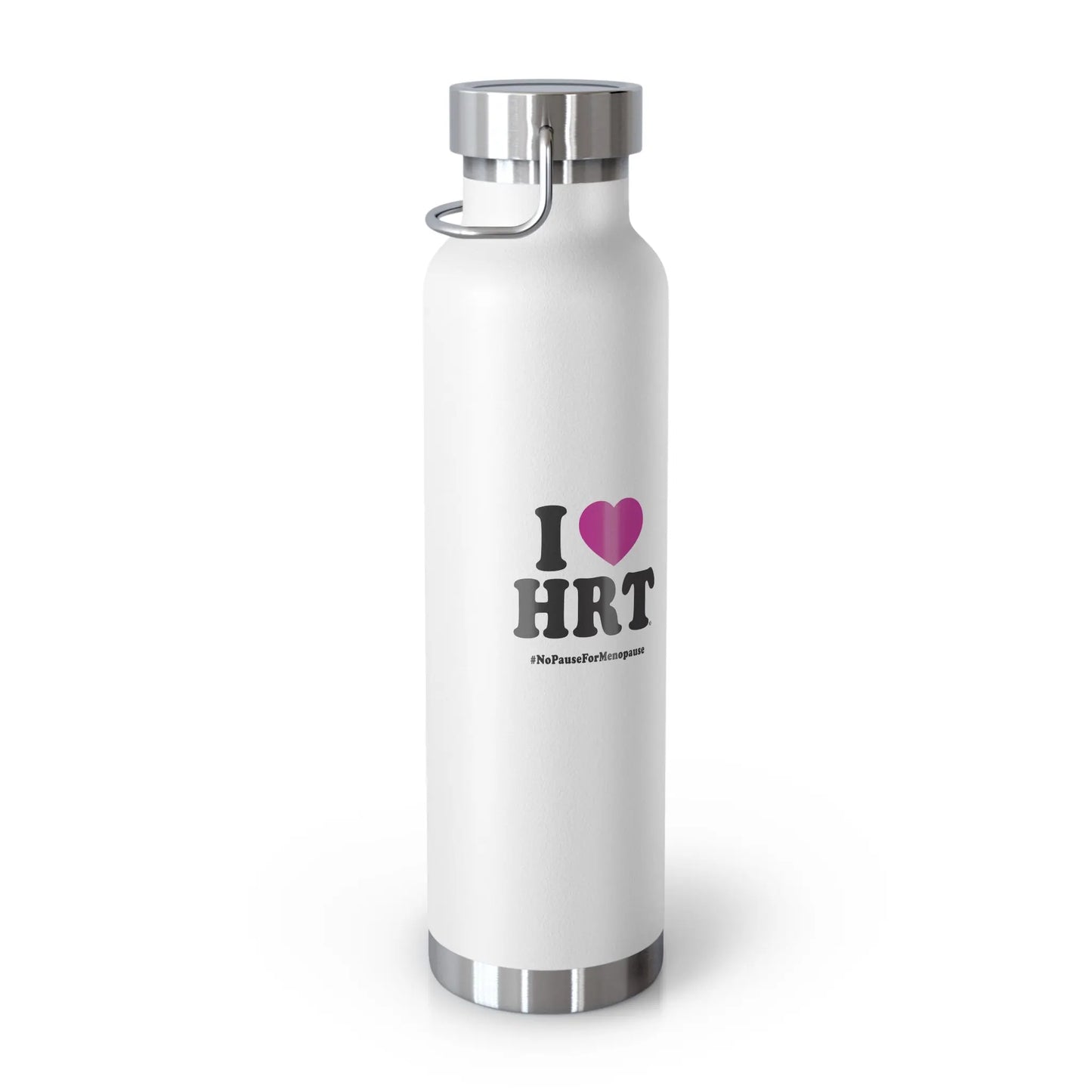 "I Heart HRT" Insulated Water Bottle - #NoPauseForMenopause